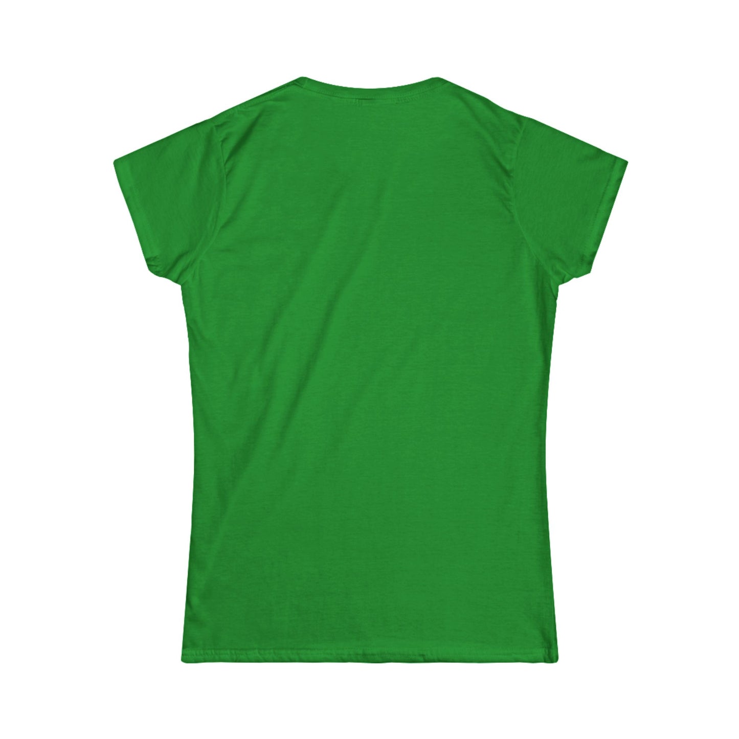 Golden Hour Wolf Women's Softstyle Tee – Amber Sentinel Silhouette