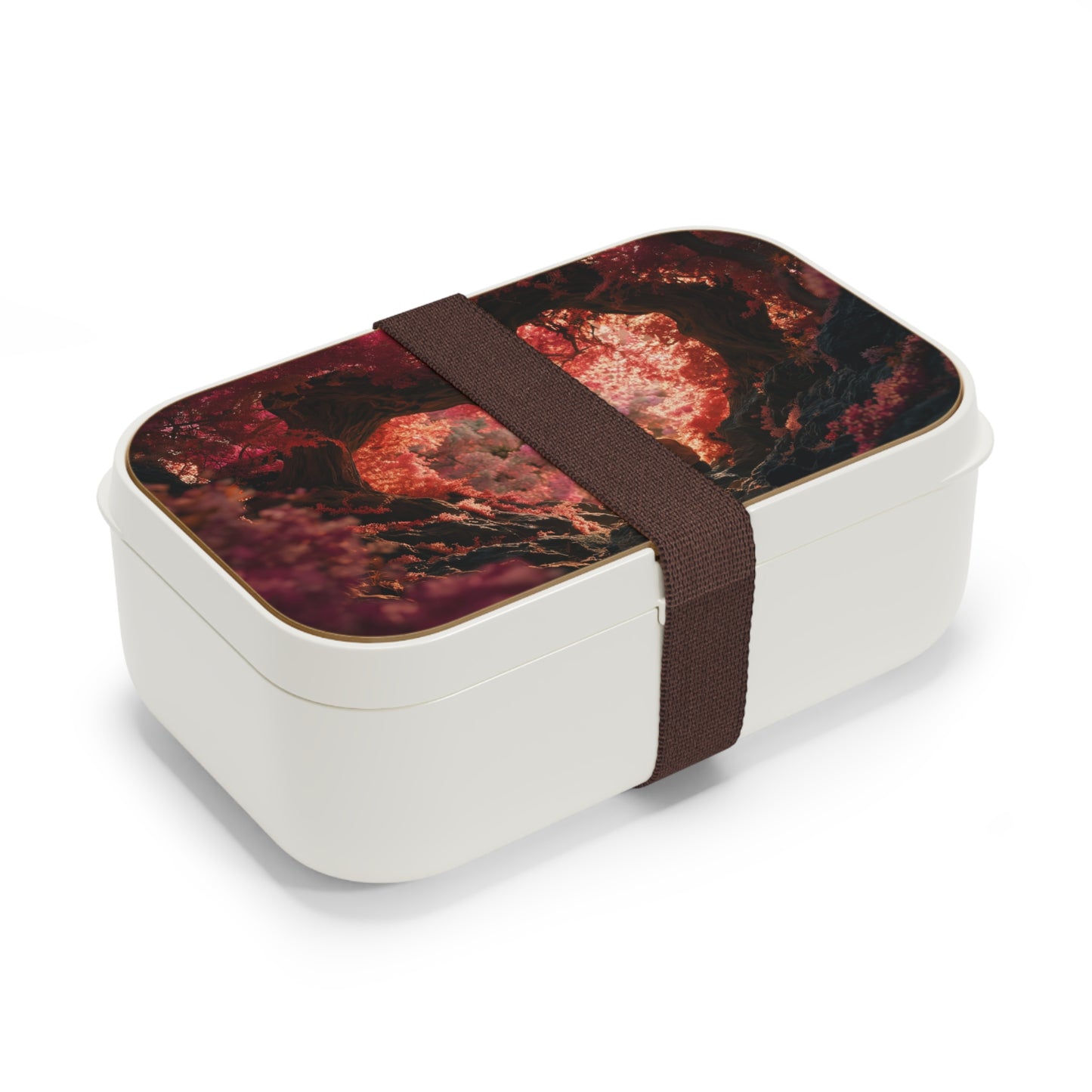 Heartwood Grove Bento Lunch Box – Crimson Canopy Romance