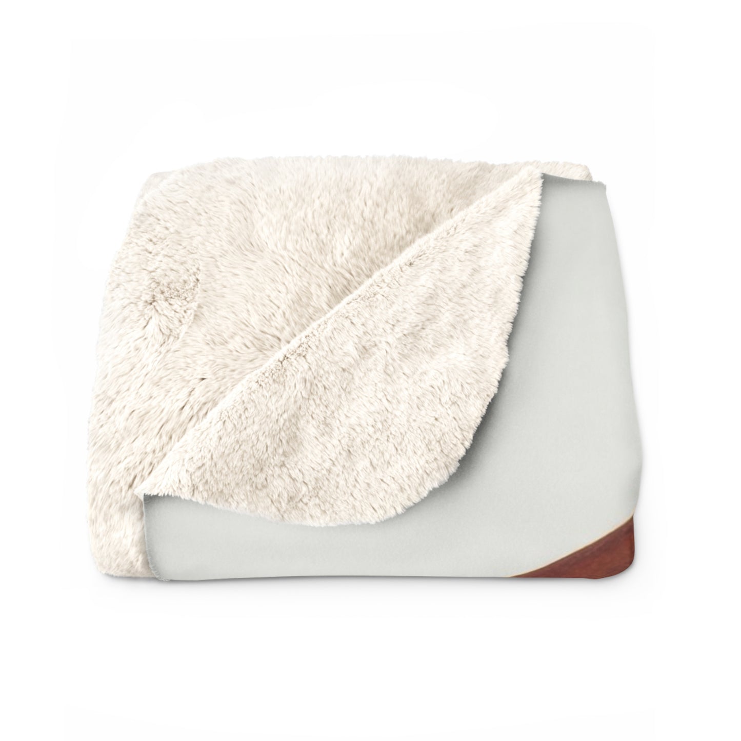 Winged Canine Sentinel Sherpa Fleece Blanket – Amber Glow in the Desert Light