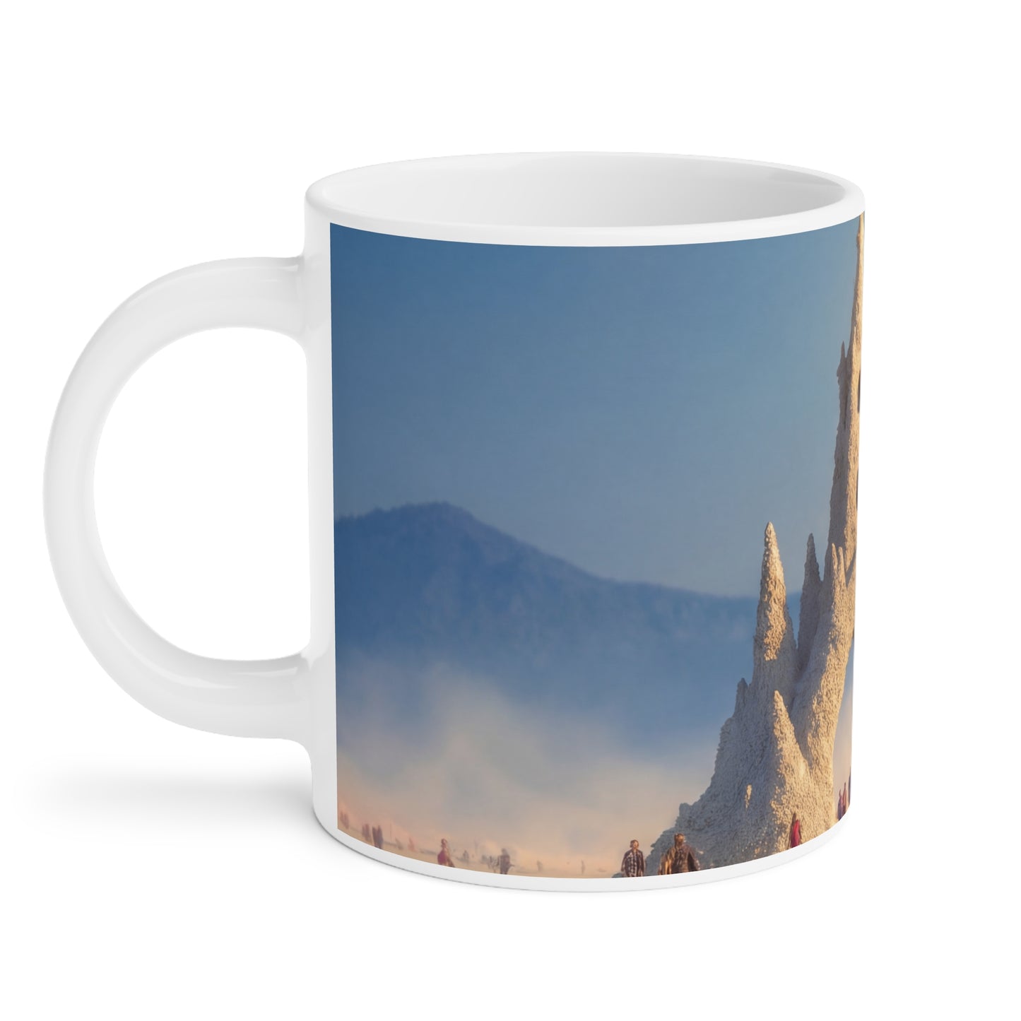 Desert Castle Ceramic Mugs (11oz\15oz\20oz) – Sunlit Sandstone Sentinel
