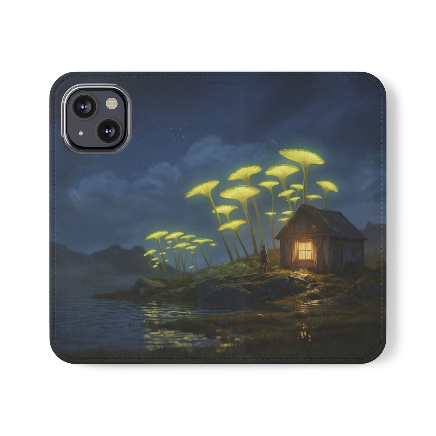 Glowing Mushroom Cottage Flip Cases – Whispering Grove Nightlight