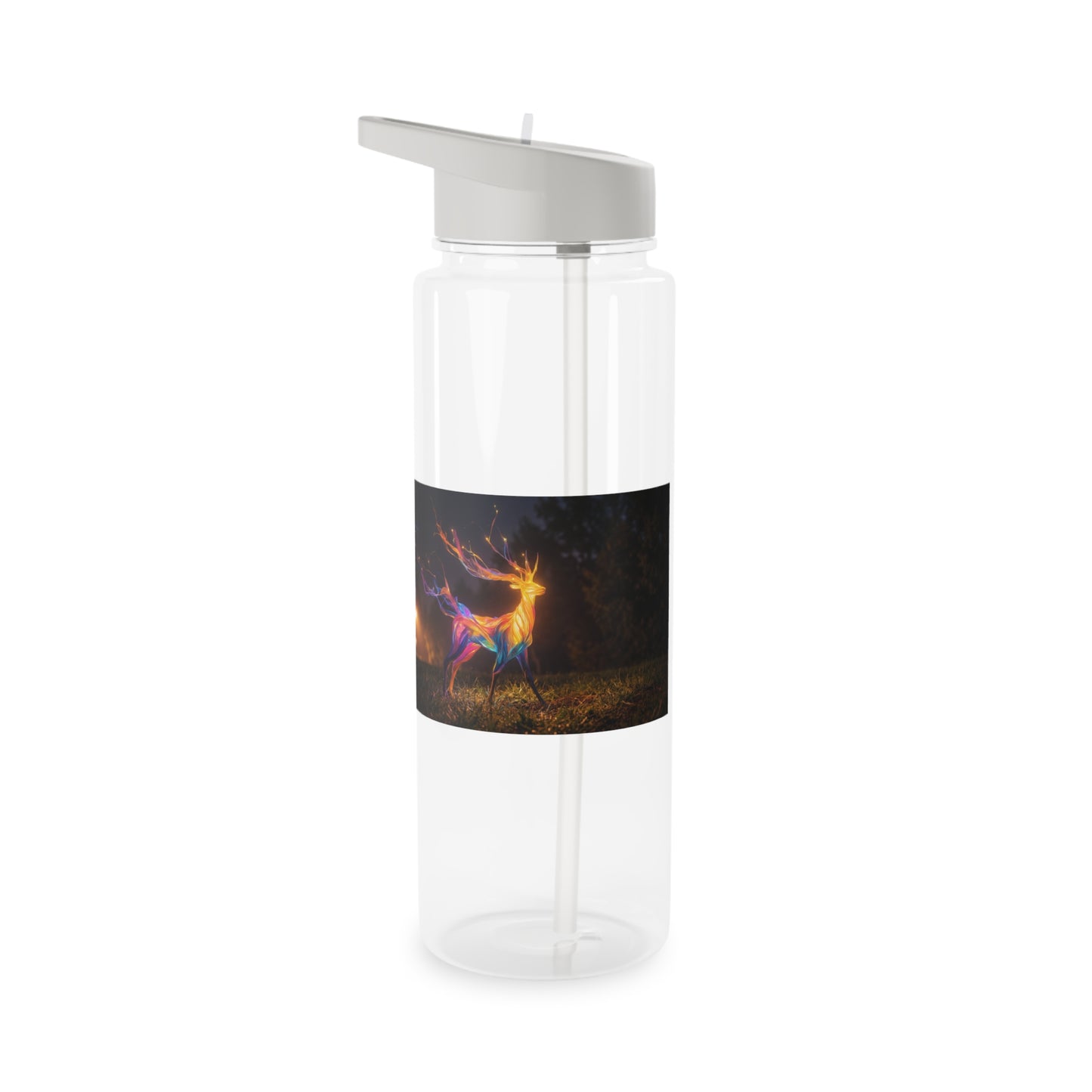 Aurora Stag Tritan Water Bottle – Prism Light Forest Guardian