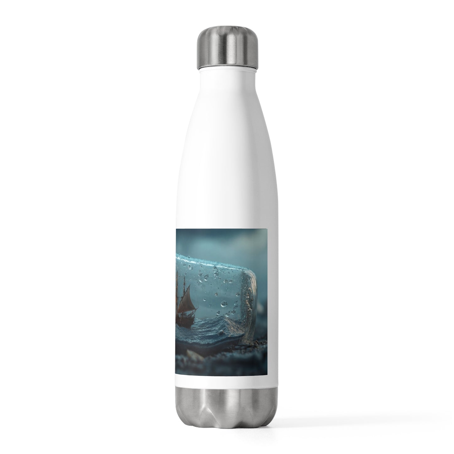 Stormbound Galleon Bottle – Salt-Kissed Seascape in a Glass Jar