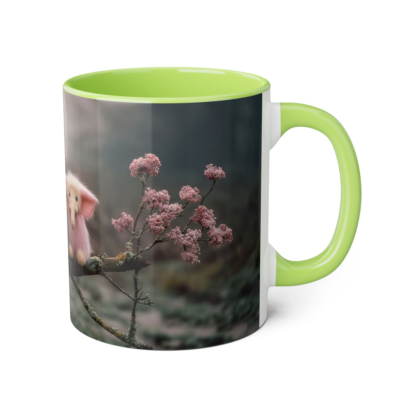Fuzzy Pink Elephants Accent Mugs, 11oz – Mossy Branch Guardianship