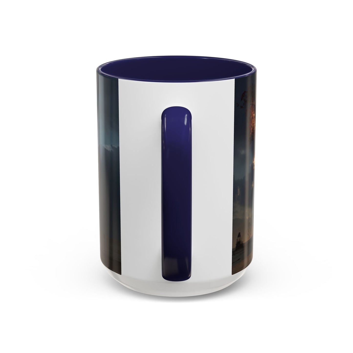 Lantern Tree Accent Coffee Mug (11, 15oz) – Amber Glowing Guardianship