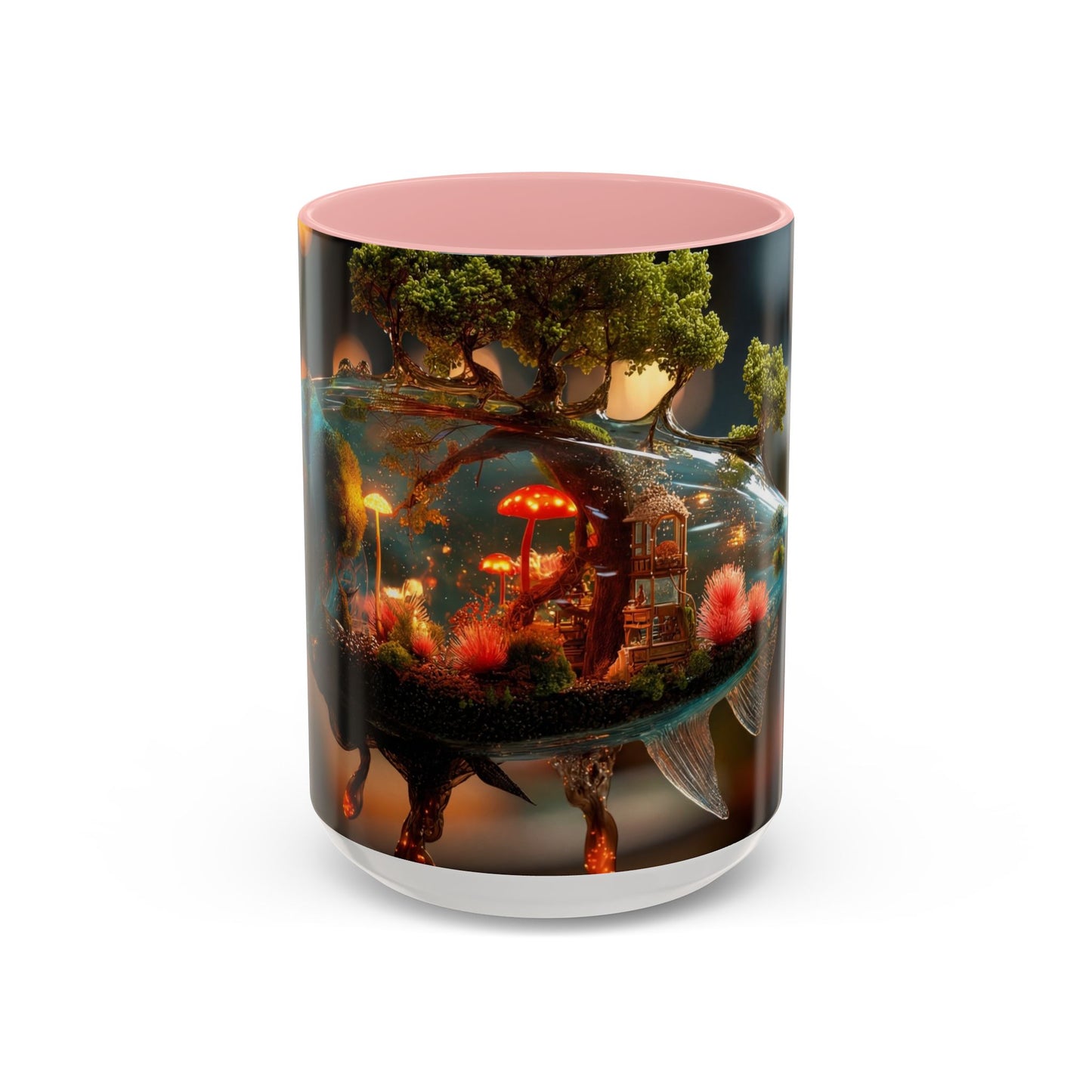 Forest Within Fish Accent Coffee Mug (11, 15oz) – Liquid Garden Dreamscape