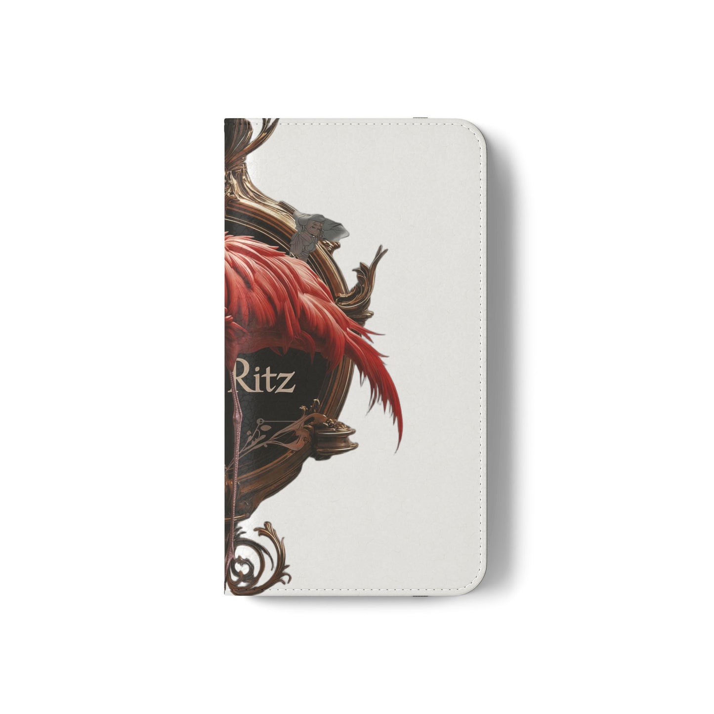 The Ritz Flamingo Flip Cases – Gilded Ornate Frame Art Design