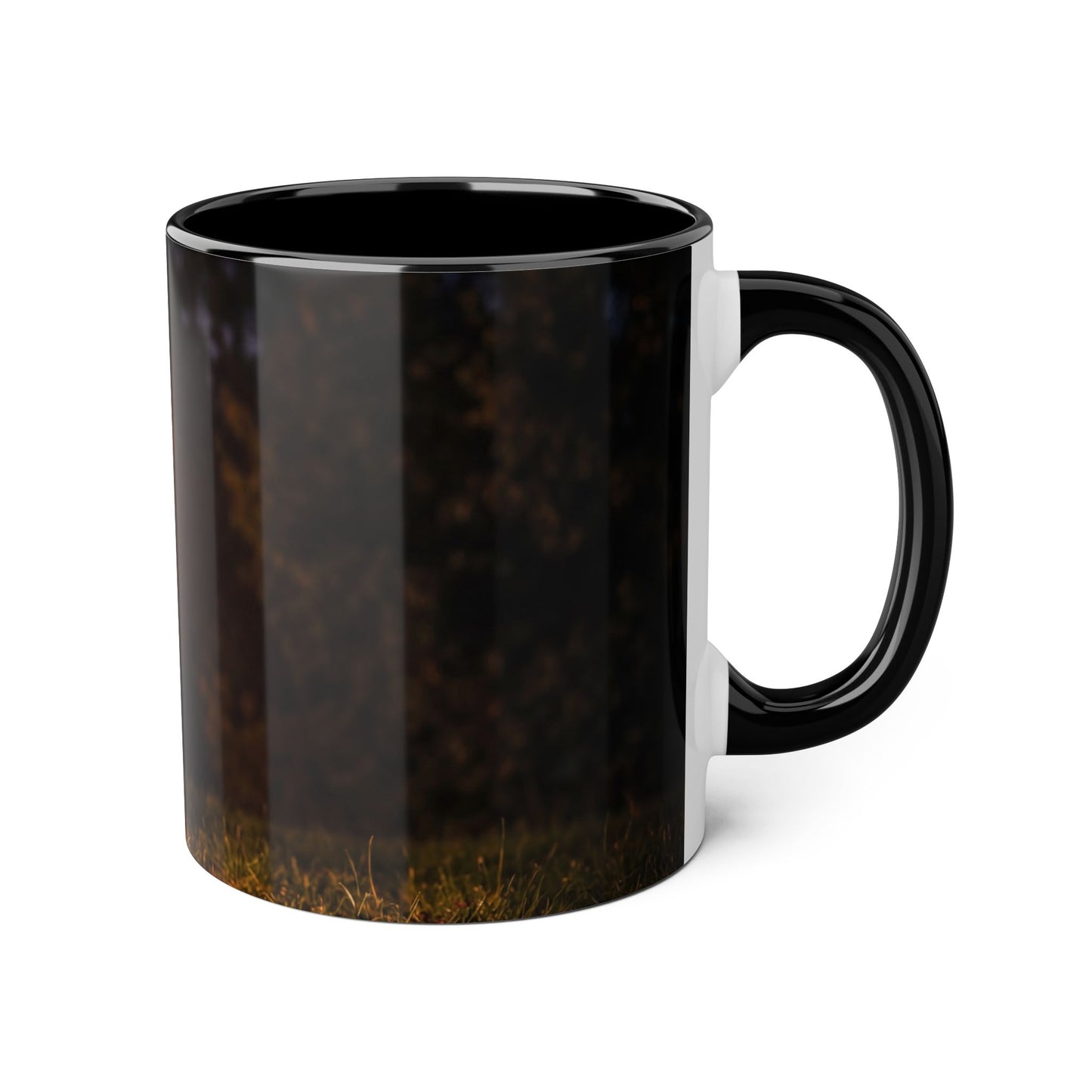 Prism Deer Accent Mugs, 11oz – Neon Spirit of the Night Meadow