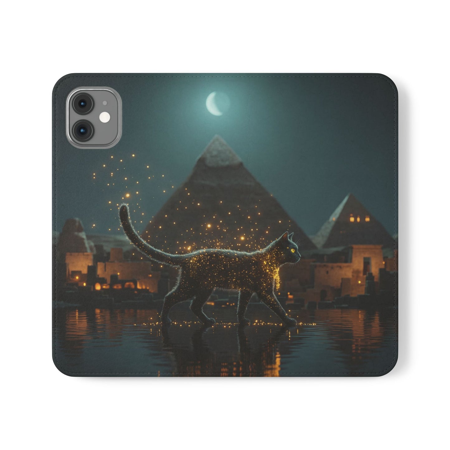 Celestial Vortex Flip Cases – Indigo Cloud Dreamscape