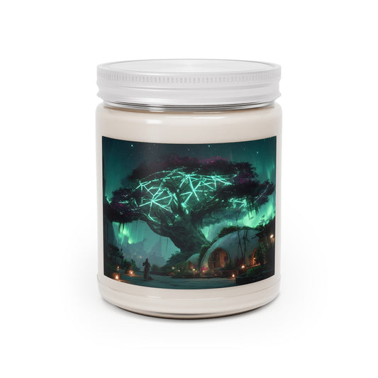 Celestial Tree Scented Soy Candles with White Lid, 9oz – Aurora Grove Sanctuary