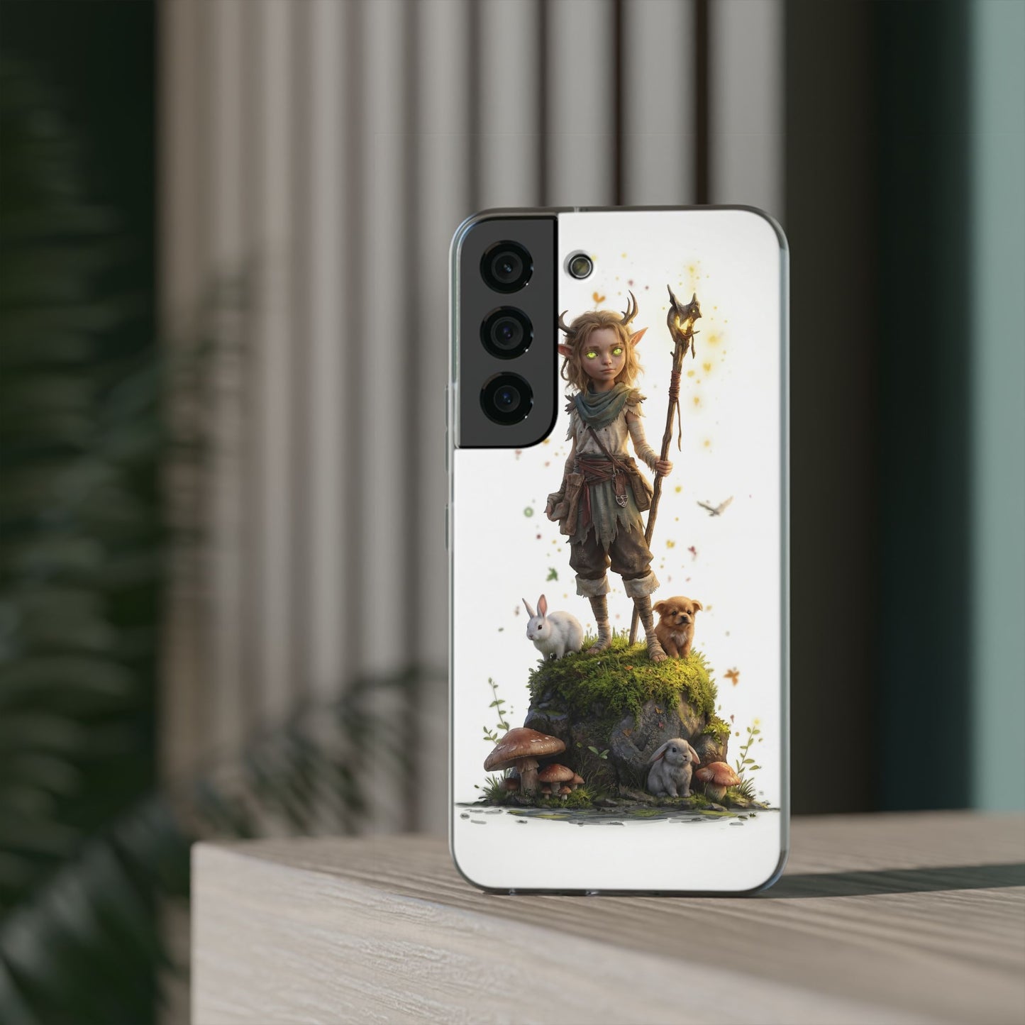 Forest Sentinel Flexi Cases – Luminescent Deerhorn Guardian