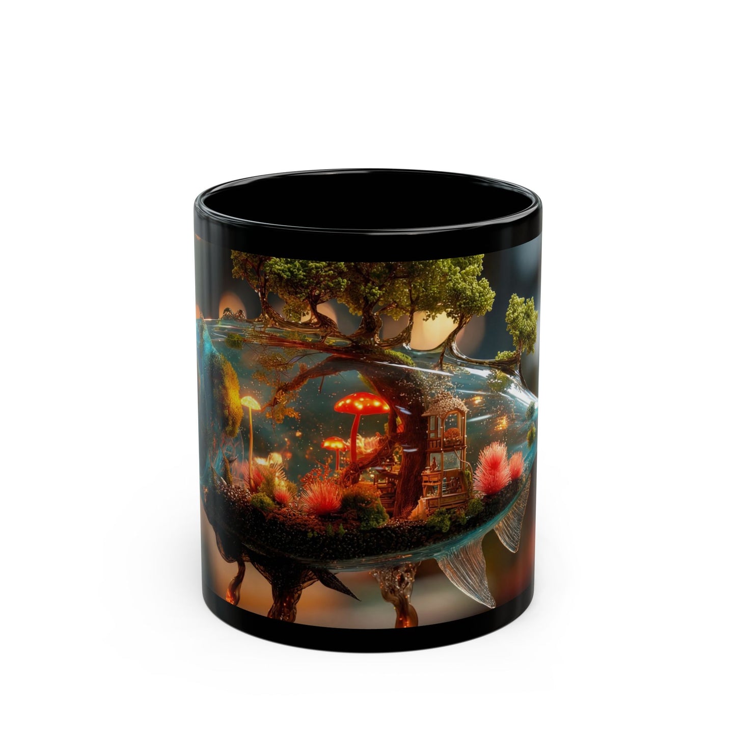 Forest Within Fish Mug – Liquid Garden Dreamscape