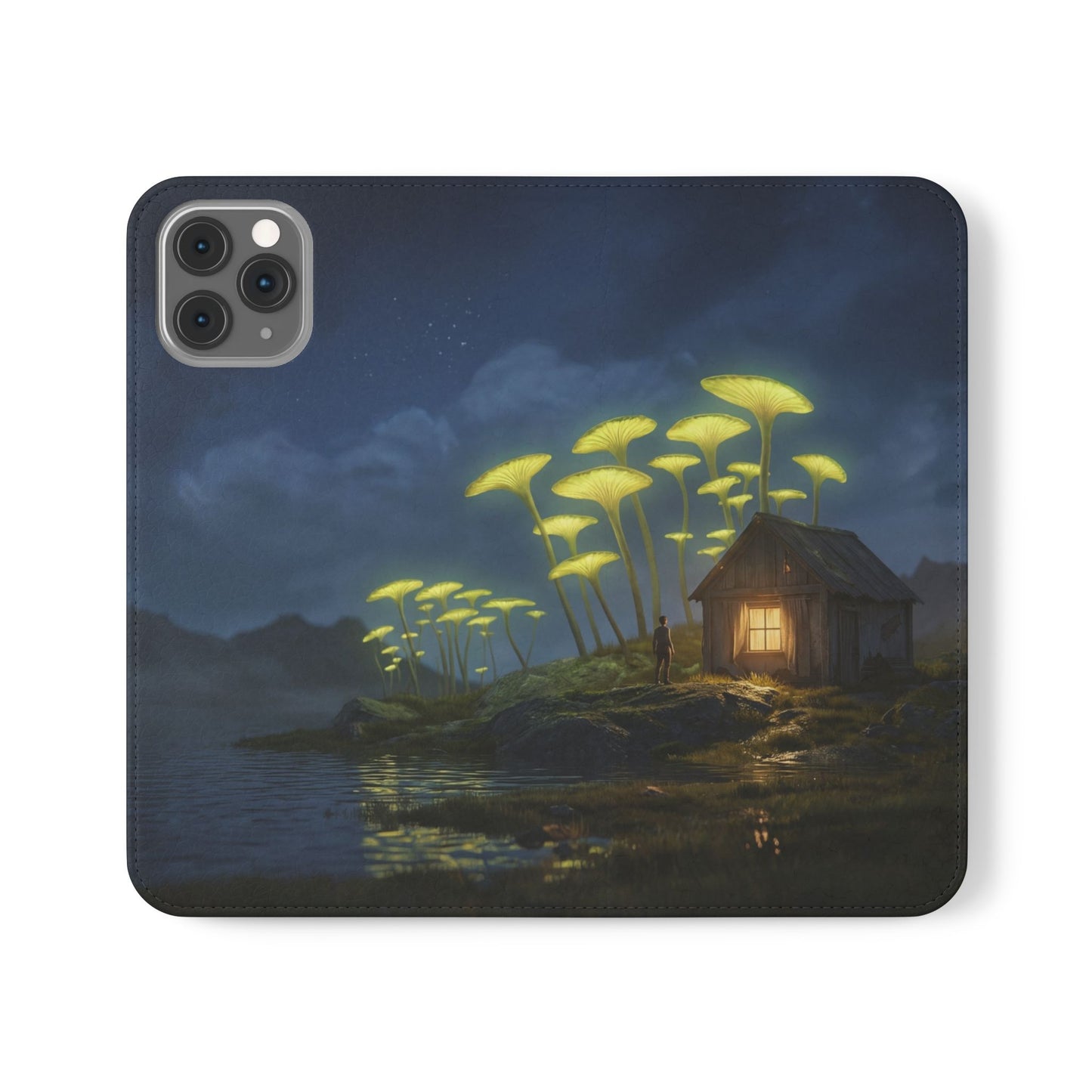 Glowing Mushroom Cottage Flip Cases – Whispering Grove Nightlight