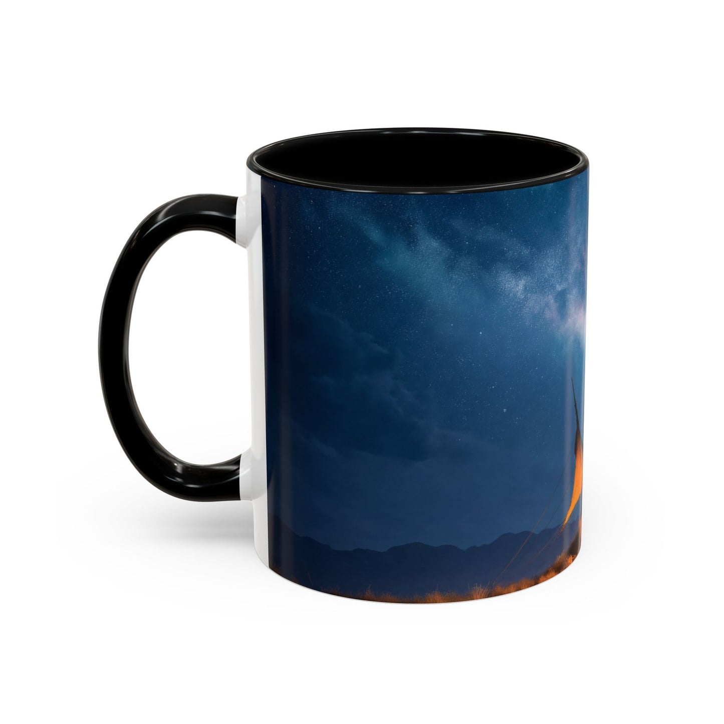 Starlit Nomad Tent Mug – Milky Way Haven Coffee Cup