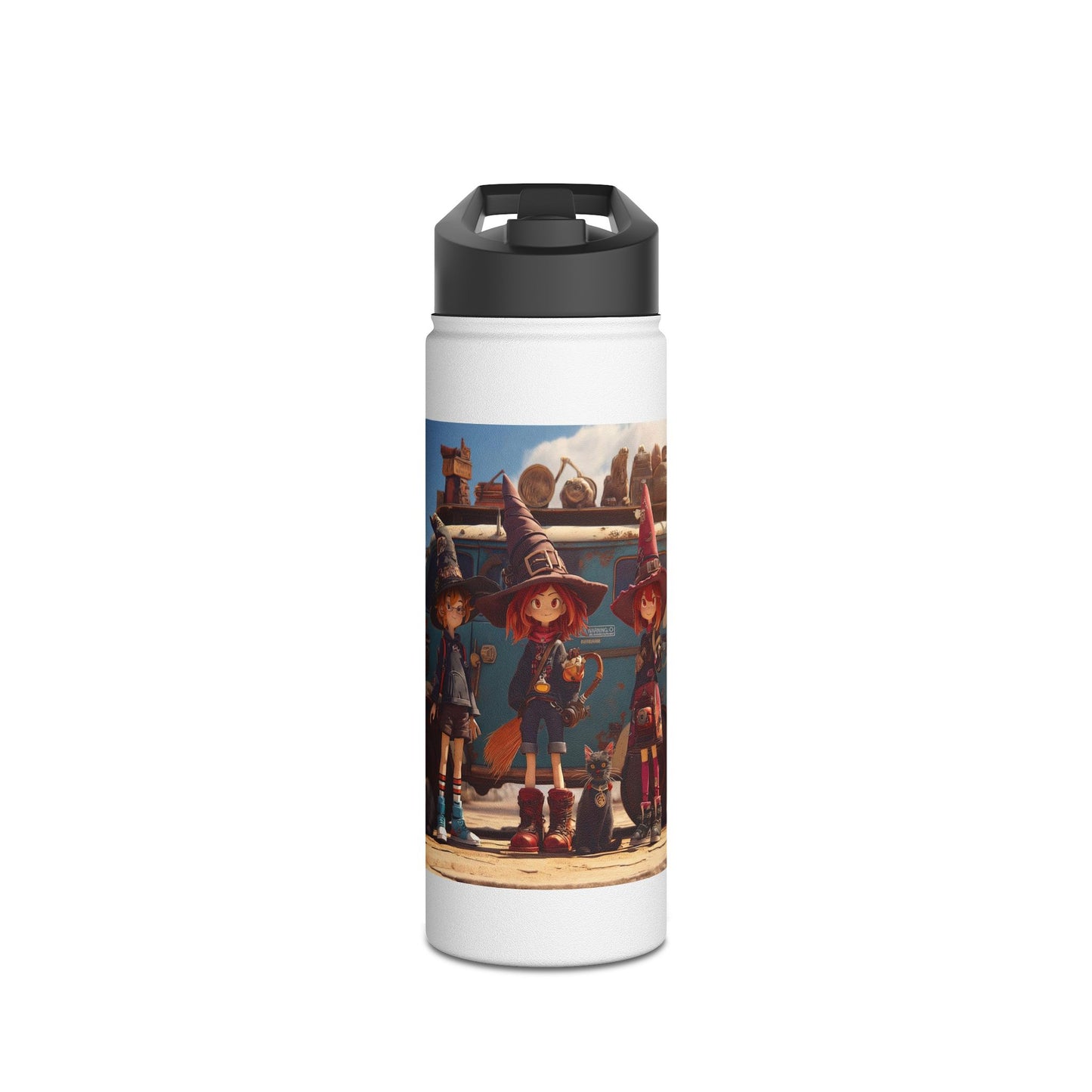 Witch Roadtrip Trio Stainless Steel Water Bottle, Standard Lid – Dusty Desert Spellbound