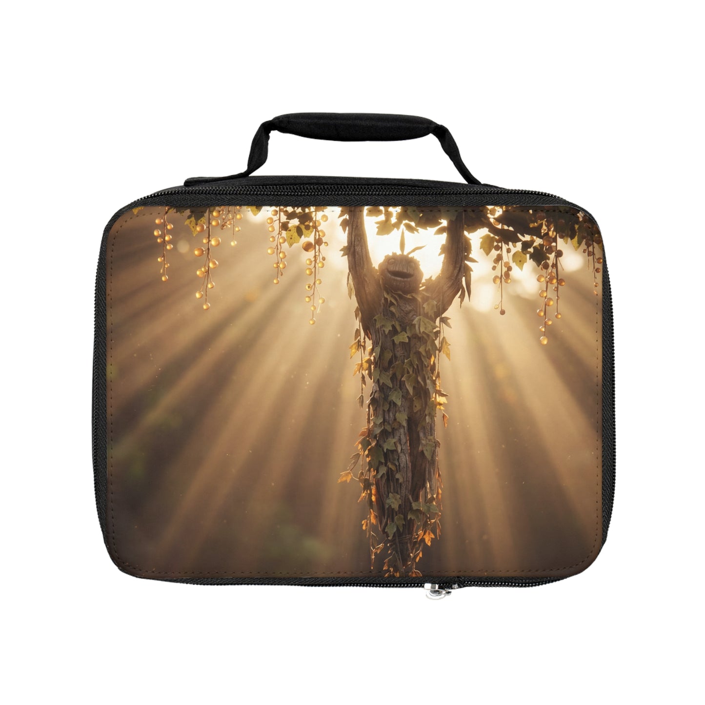 Sunbeam Guardian Tree Spirit Lunch Bag – Golden Hour Forest Embrace