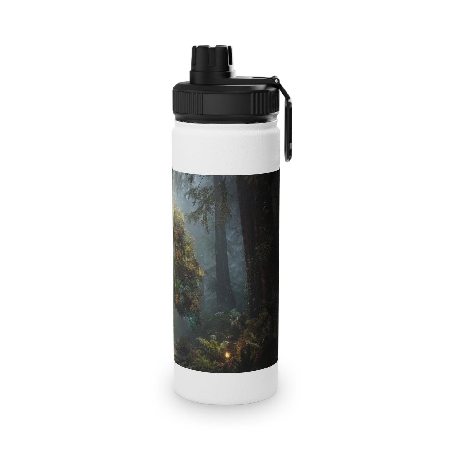 Lungs of the Forest Stainless Steel Water Bottle, Sports Lid – Breath of Ancient Canopy