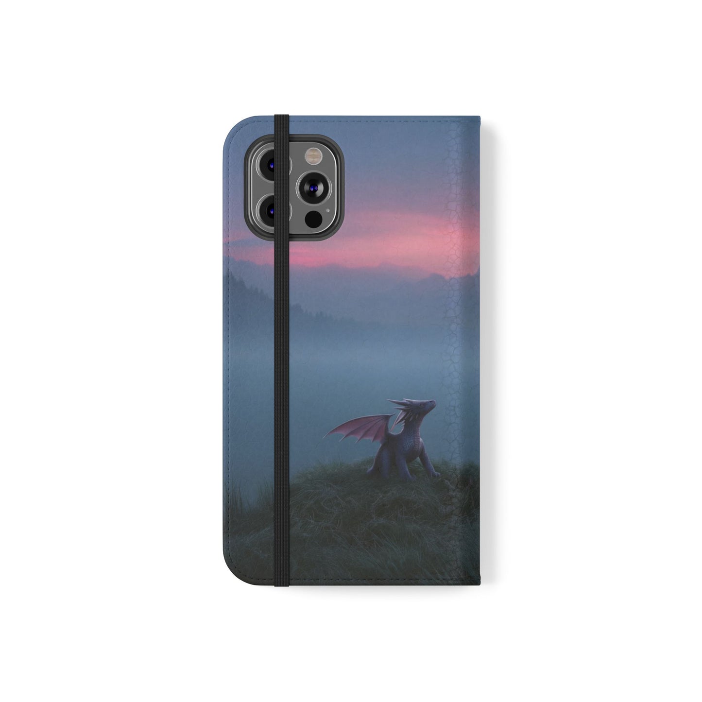 Silent Guardian Flip Cases – Misty Dawn Warrior and Dragon Companion