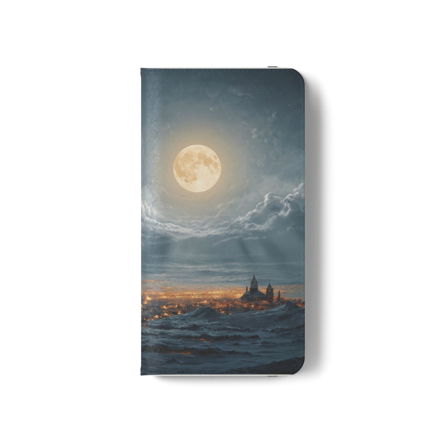 Moonlit Sleigh Flip Cases – Northern Lights Winter Journey