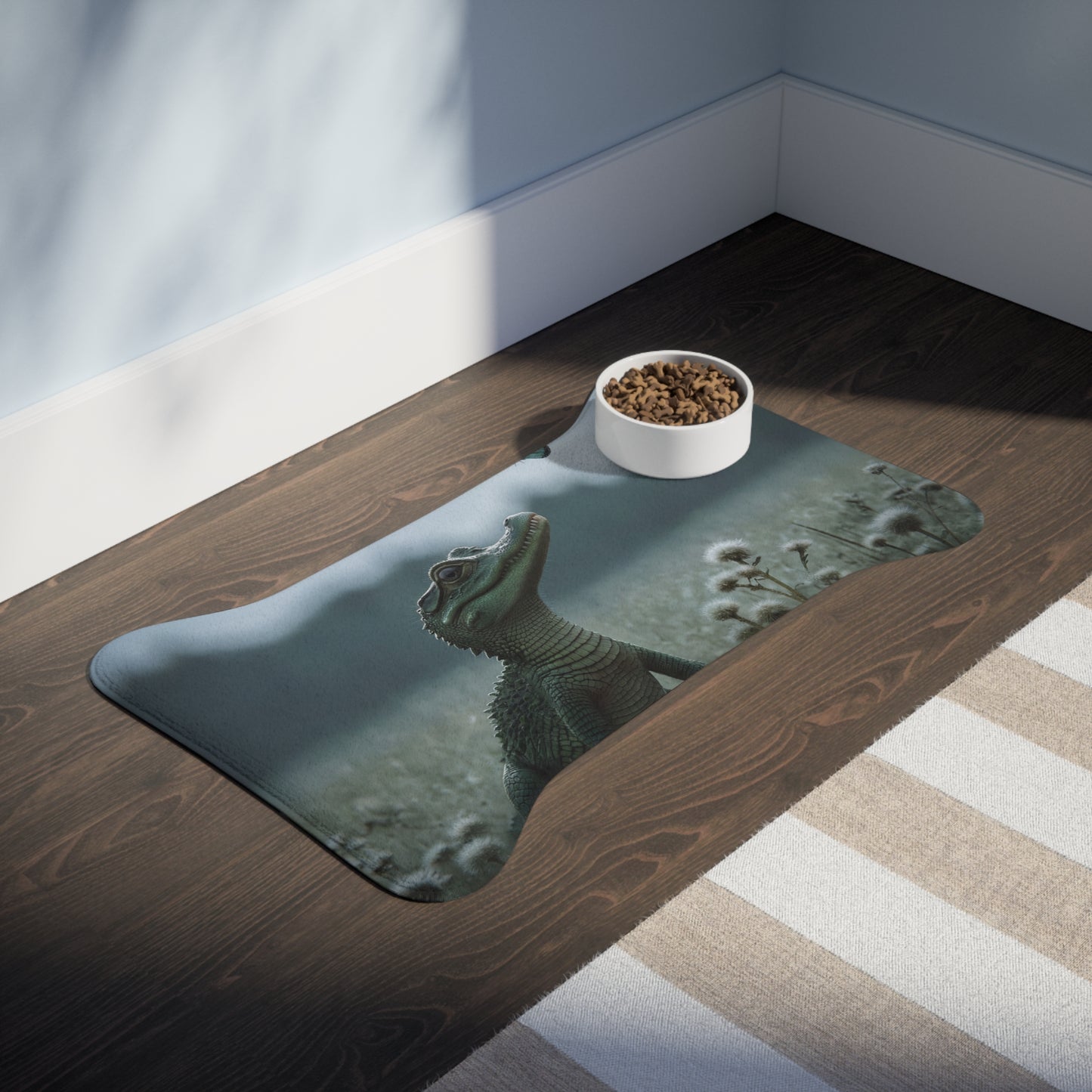 Gentle Croc & Butterfly Feeding Mats – Mossy Meadow Guardian Scene