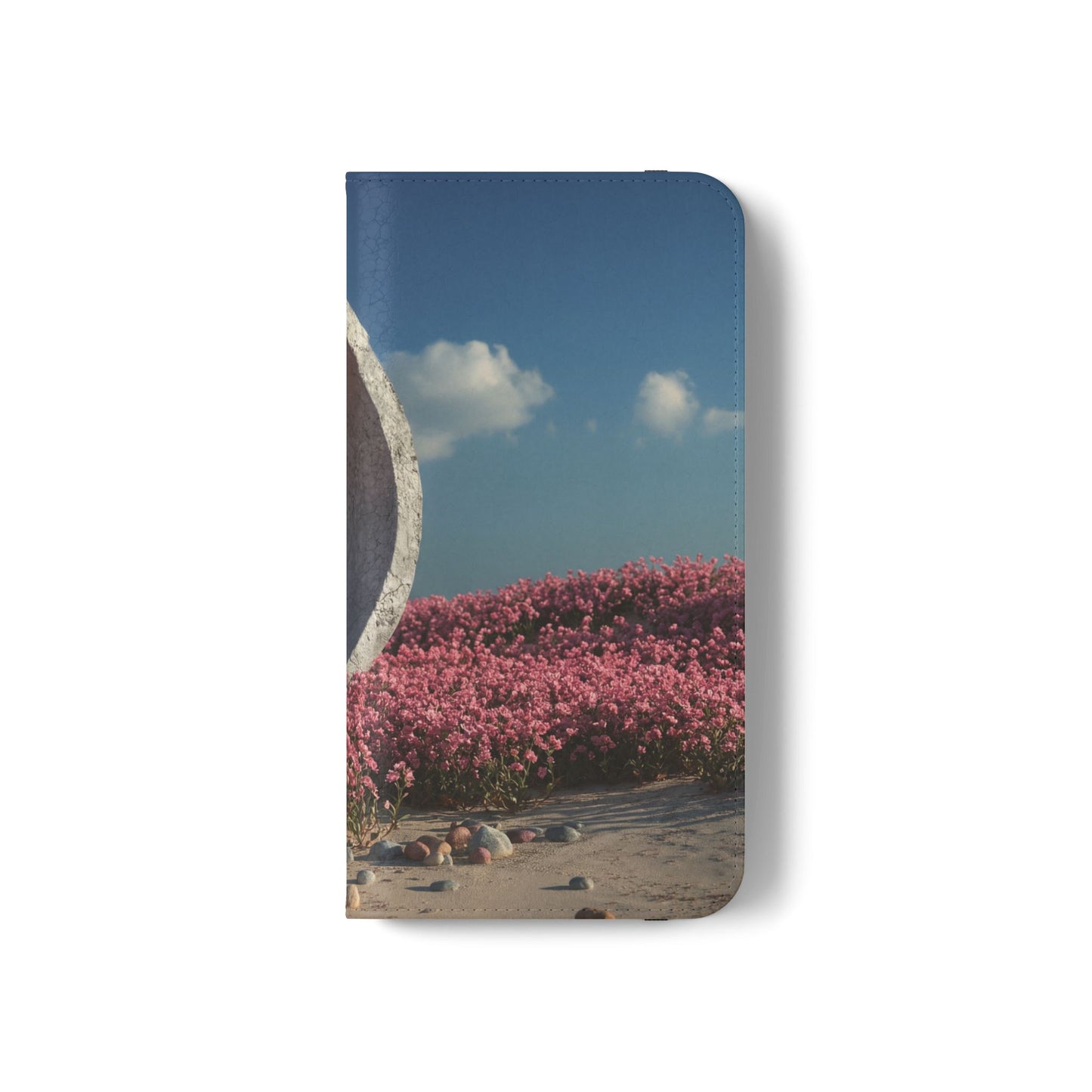 Stone Circle Flip Cases – Pink Flower Field Monument