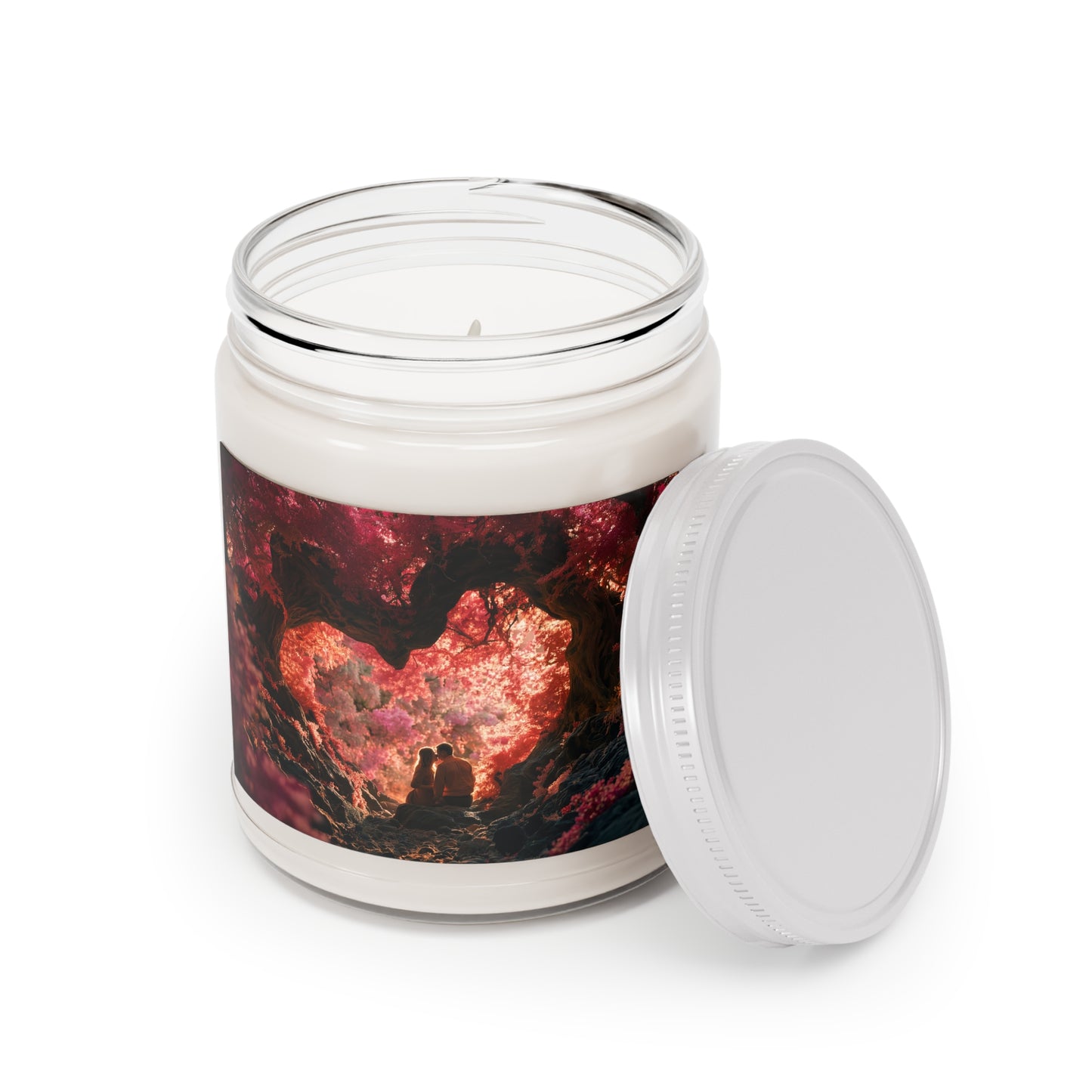 Crimson Canopy Love Candle – Whispers of Autumn Twilight