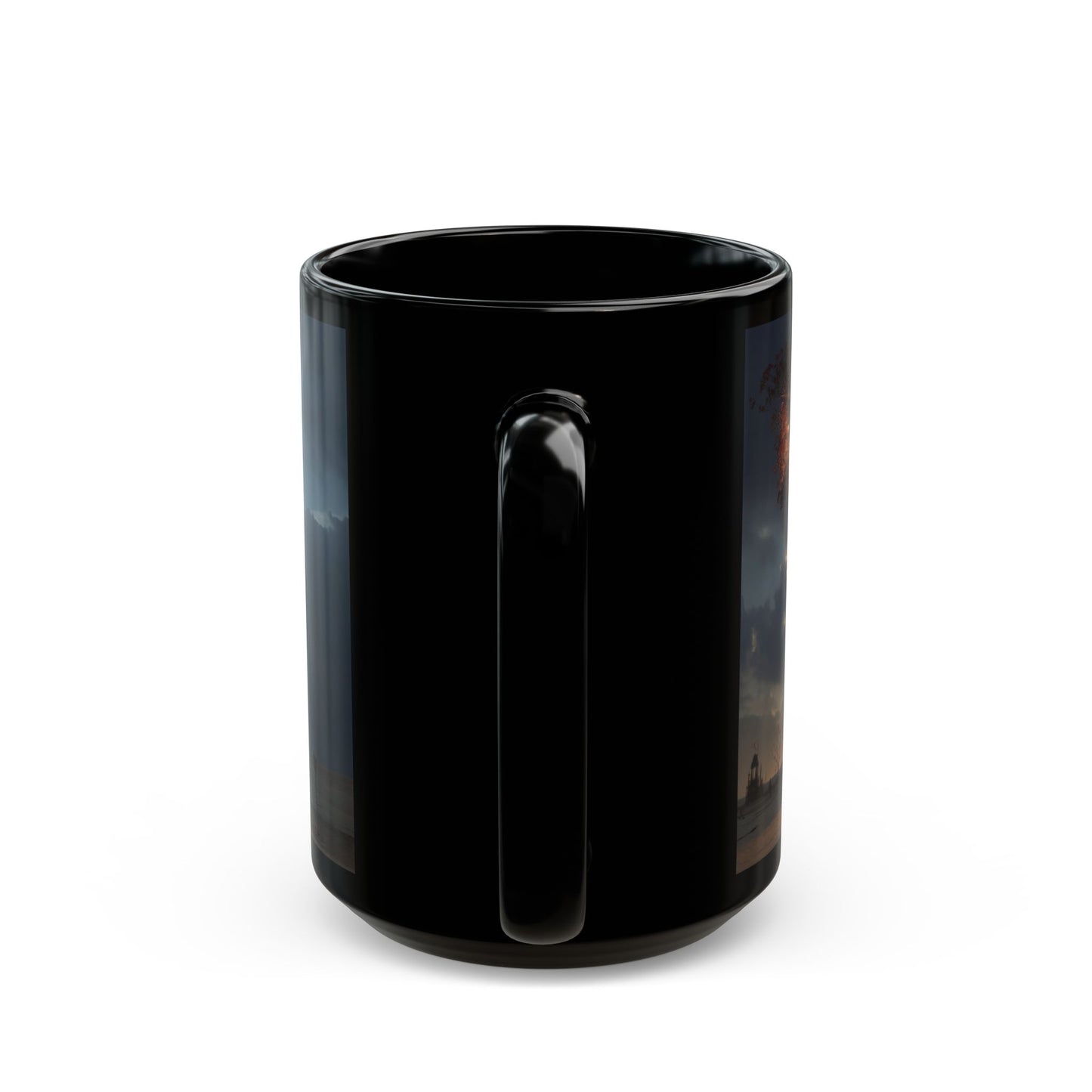 Luminous Wandering Tree Mug – Desert Oasis Nightscape
