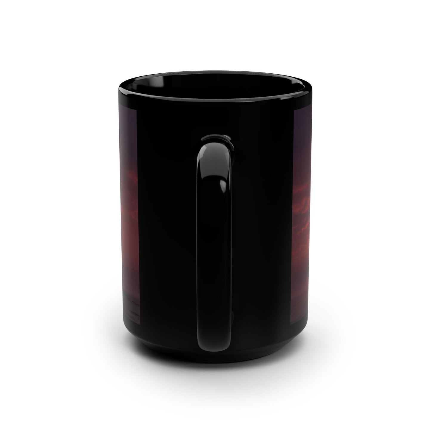 Solitary Climb Mug, 15oz – Crescent Moon & Stone Stairway Journey