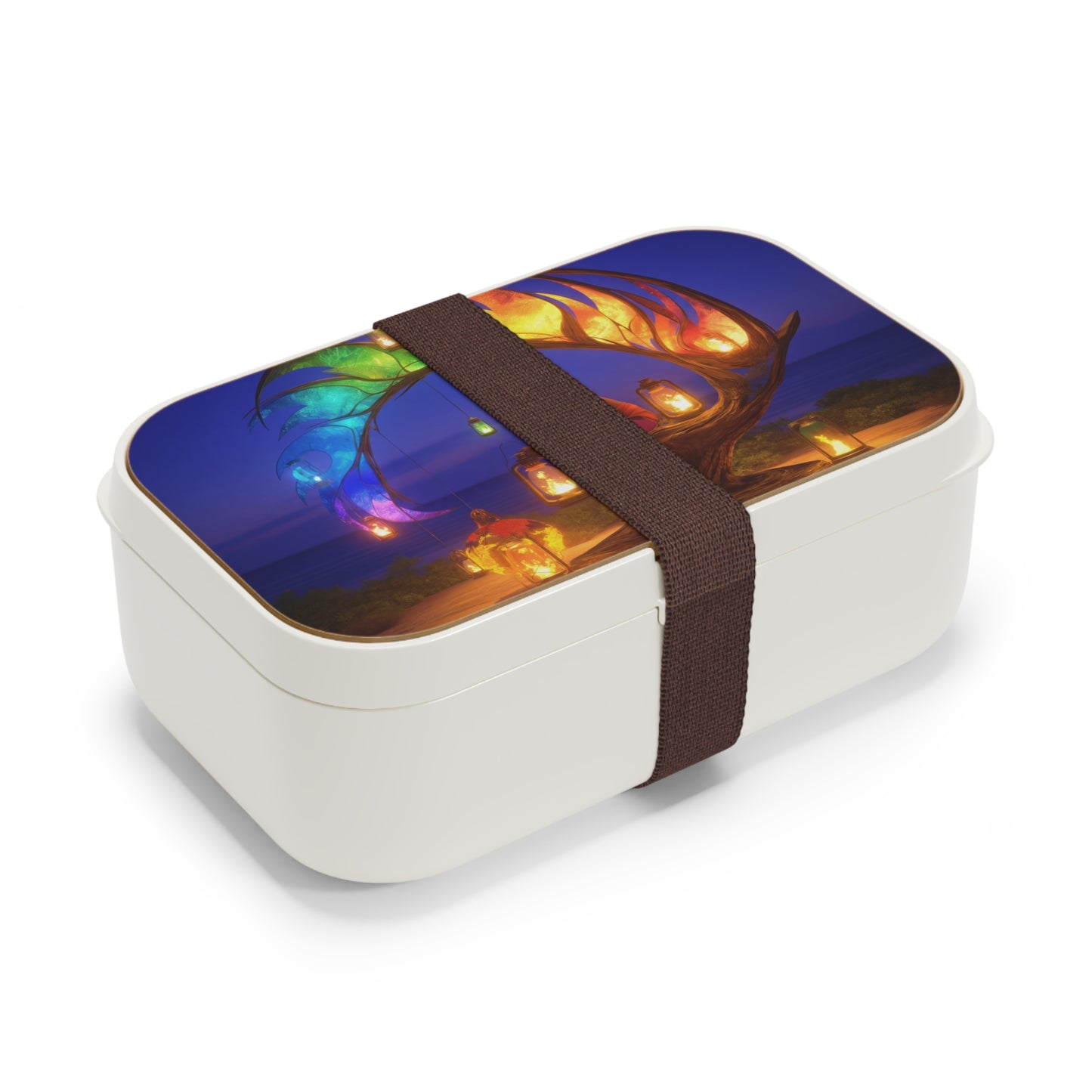 Luminous Phoenix Arch Bento Lunch Box – Sunset Sanctuary for the Soul