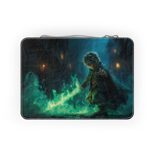 Green Flame Sword Knight Paper Lunch Bag – Misty Alley Guardian Scene