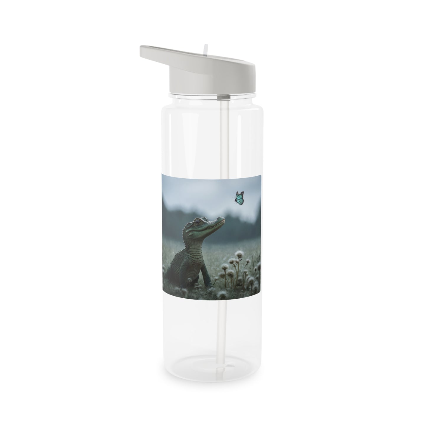 Gentle Croc Sentinel Tritan Water Bottle – Mossy Meadow Butterfly Encounter
