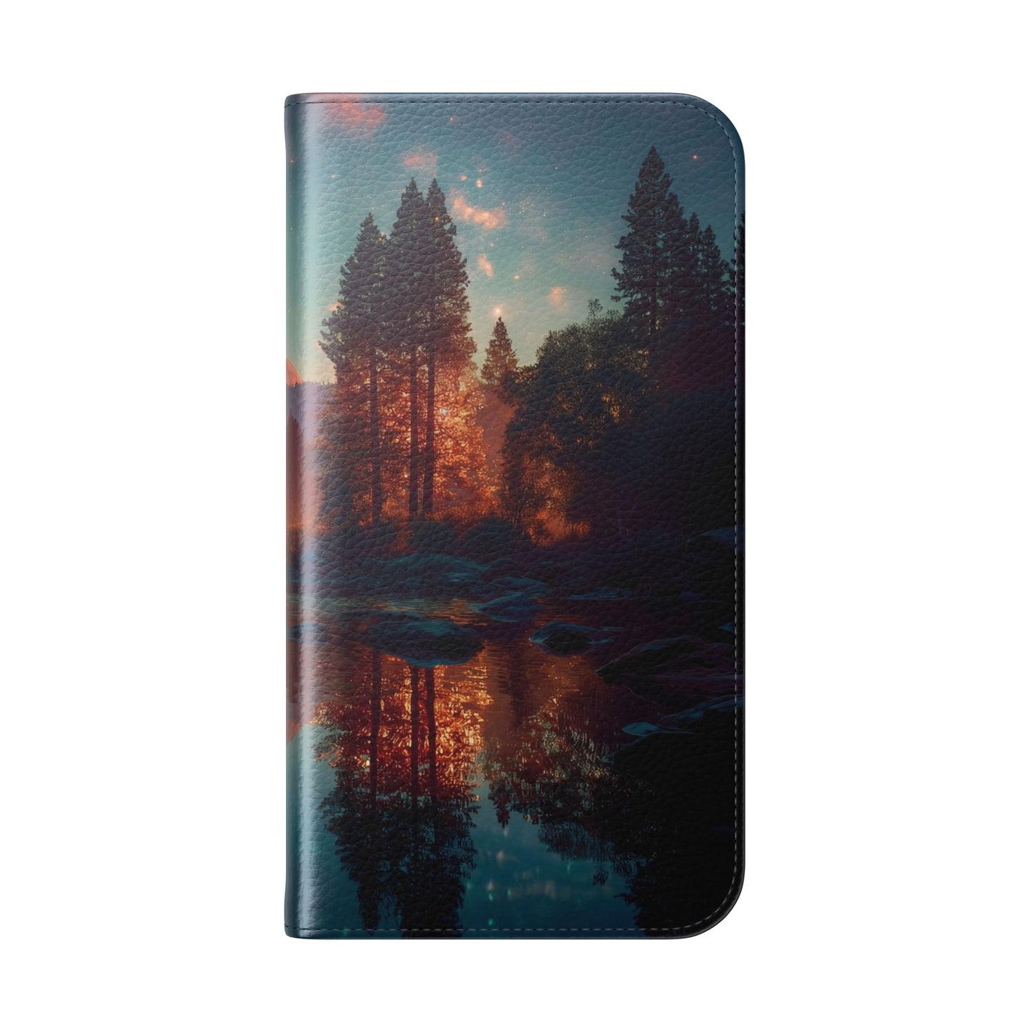 Starlit Valley Flip Cases – Twilight River and Half Dome Reflections
