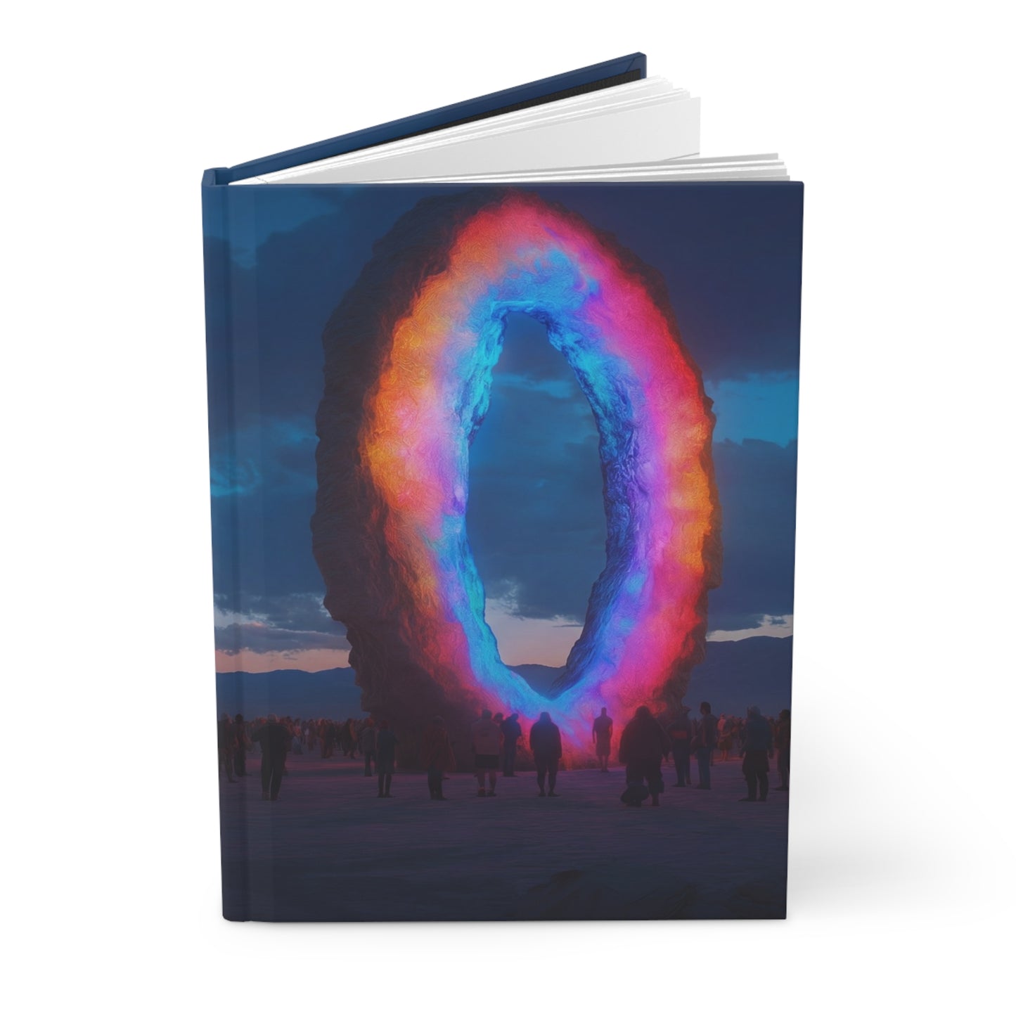Celestial Portal Hardcover Journal Matte – Glow of the Infinite Ring