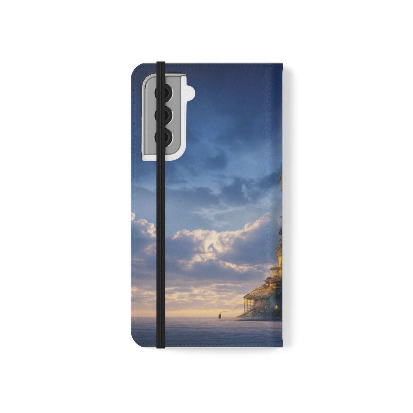 Twilight Sentinel Flip Cases – Lighthouse on a Storm-Tossed Sea