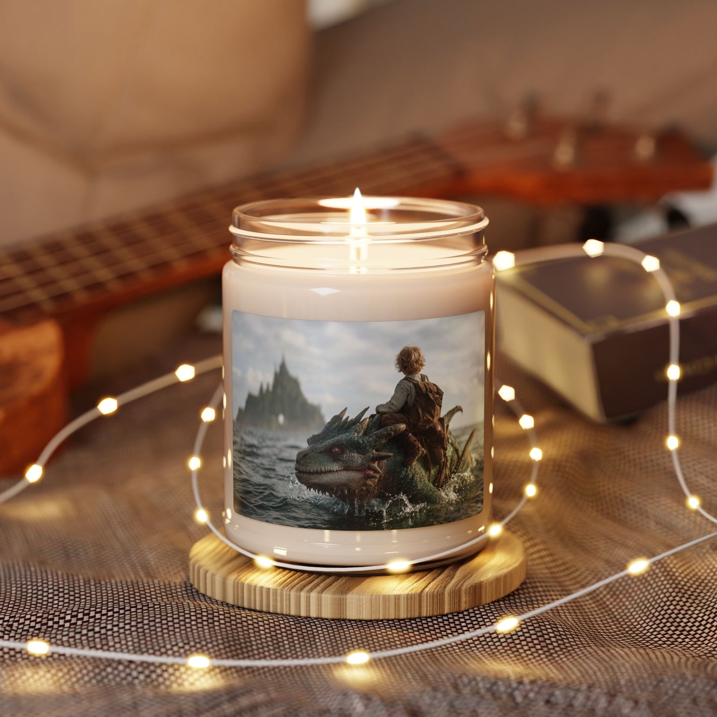 Sea Dragon Rider Scented Soy Candle, 9oz – Whispering Waters of the Forgotten Isle