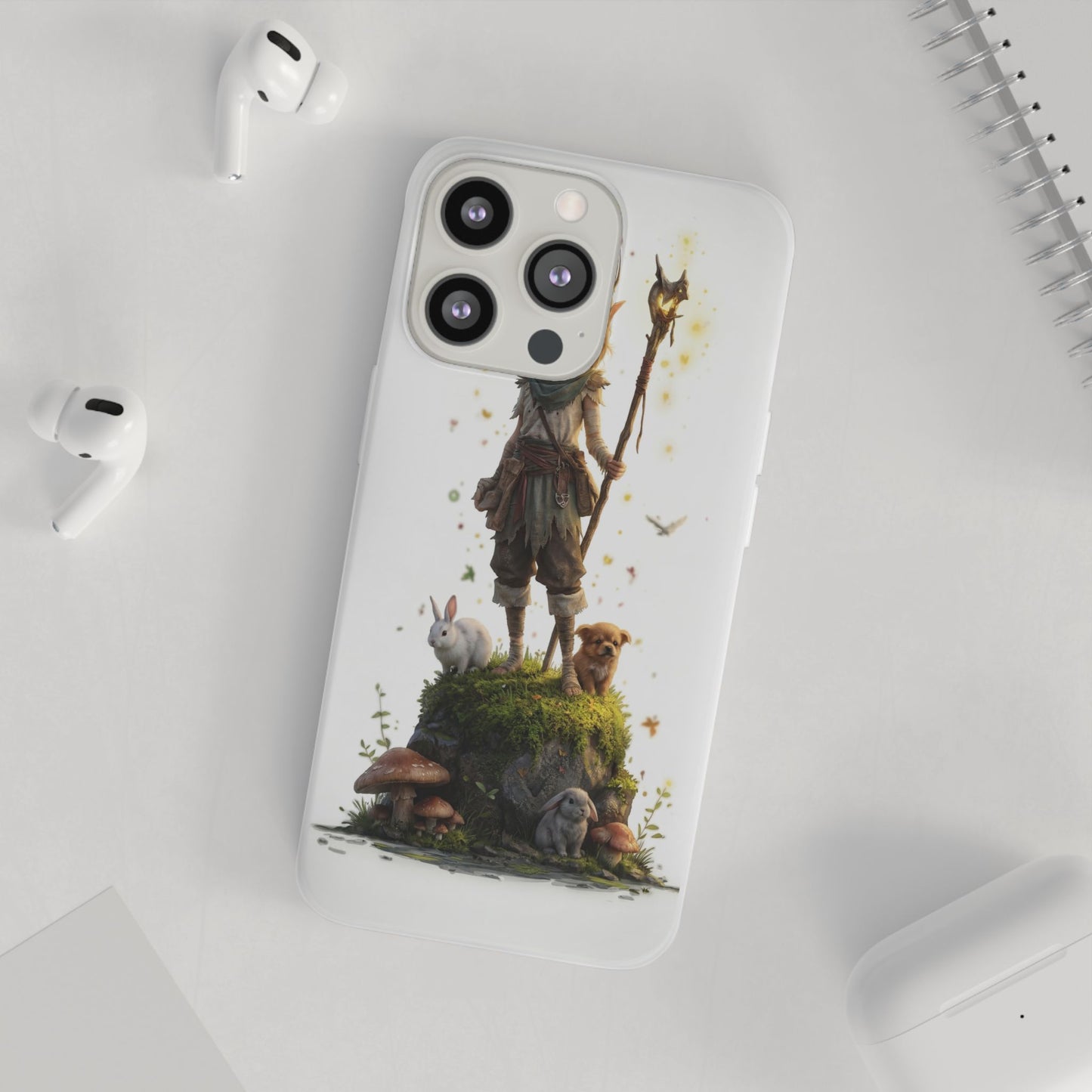 Forest Sentinel Flexi Cases – Luminescent Deerhorn Guardian
