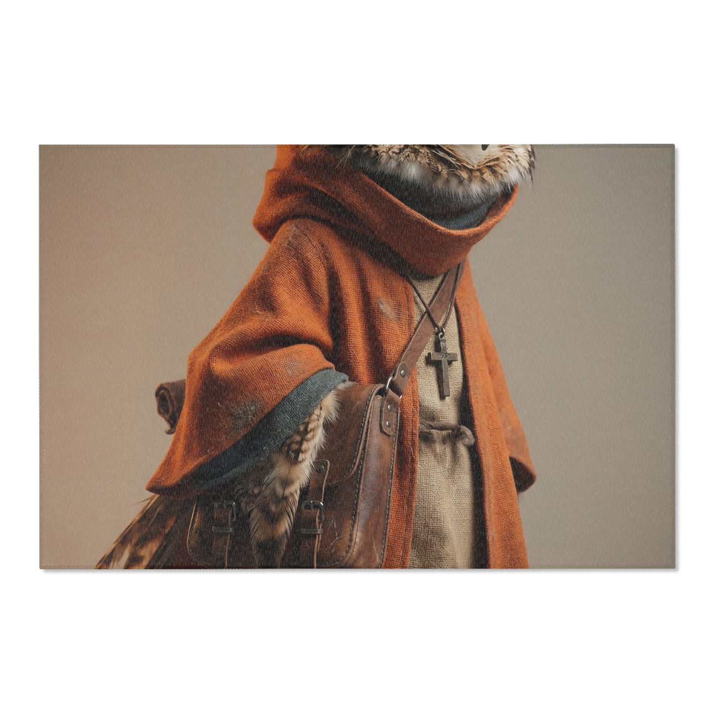 Wise Owl Scholar Rug – Warm Amber Study Companion