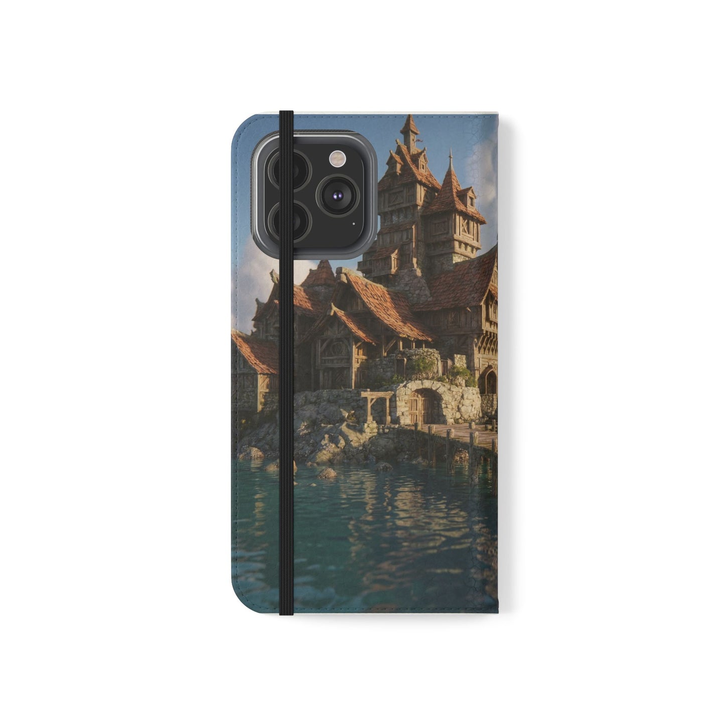 Cobblestone Harbor Flip Cases – Timber Town Seaside Walkway