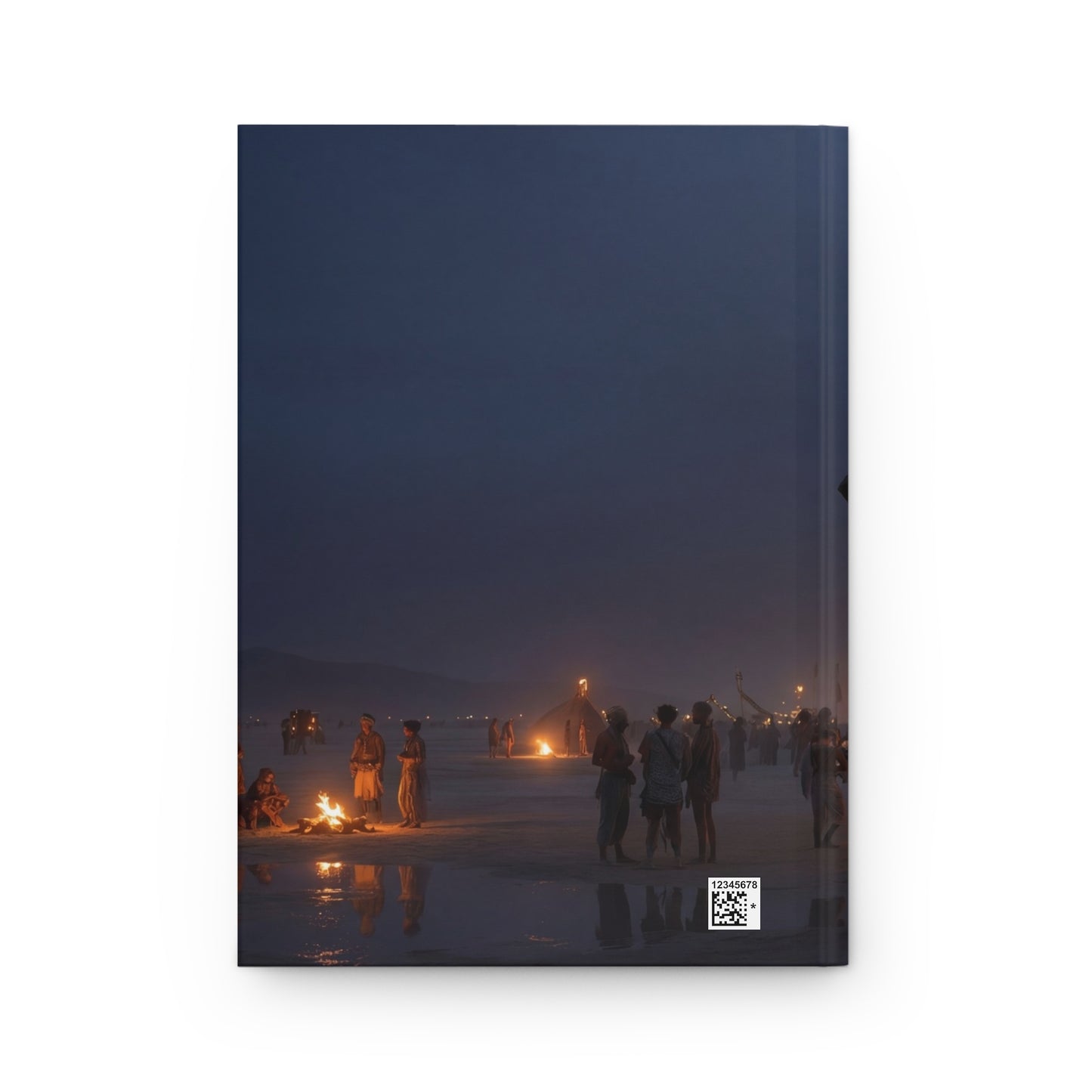 Celestial Cube Journal Matte – Night Sky Within a Burning Shrine