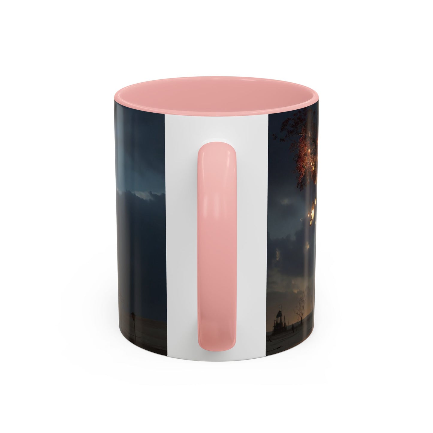 Lantern Tree Accent Coffee Mug (11, 15oz) – Amber Glowing Guardianship