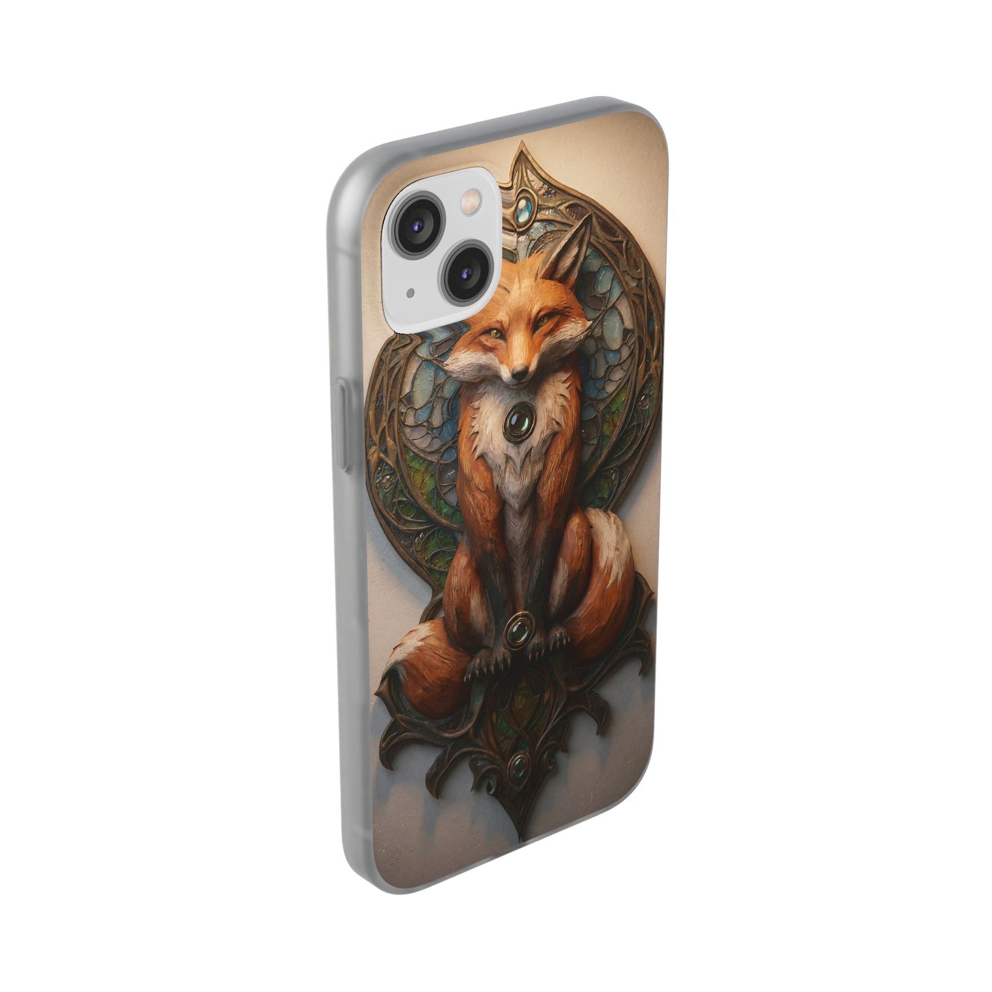 Fox Sentinel Flexi Cases – Amber Glaze and Stained Glass Reverie