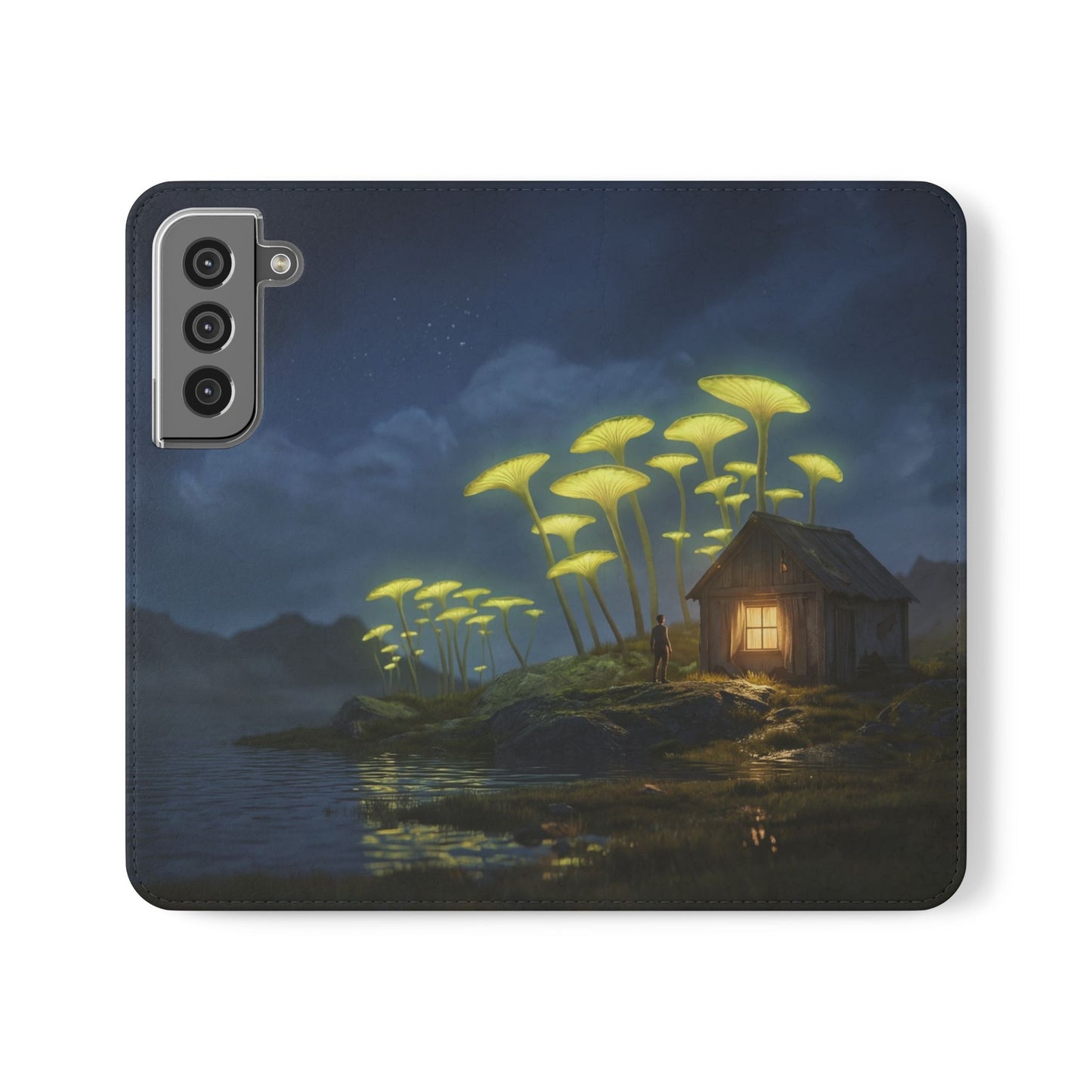 Glowing Mushroom Cottage Flip Cases – Whispering Grove Nightlight
