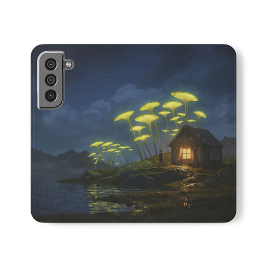 Glowing Mushroom Cottage Flip Cases – Whispering Grove Nightlight