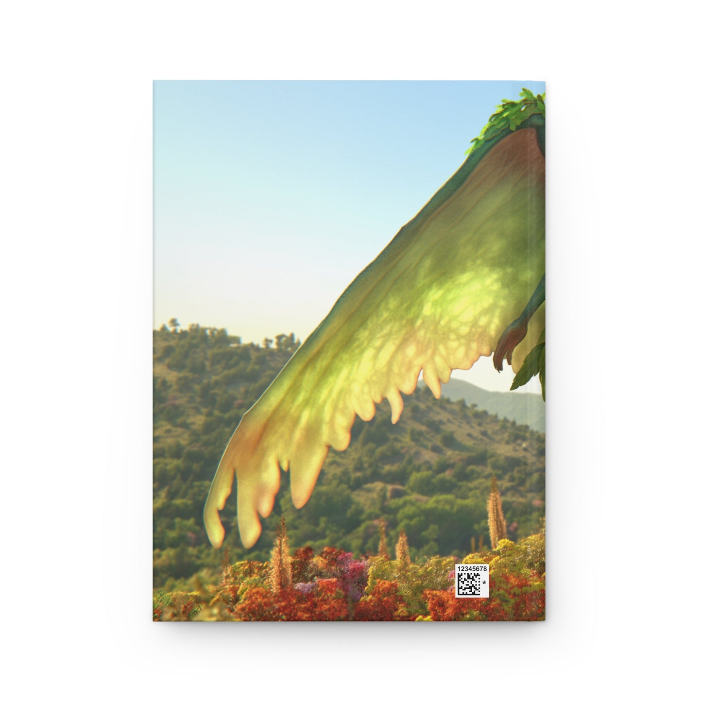 Verdant Guardian Hardcover Journal Matte – Standing Amidst Wildflower Peaks