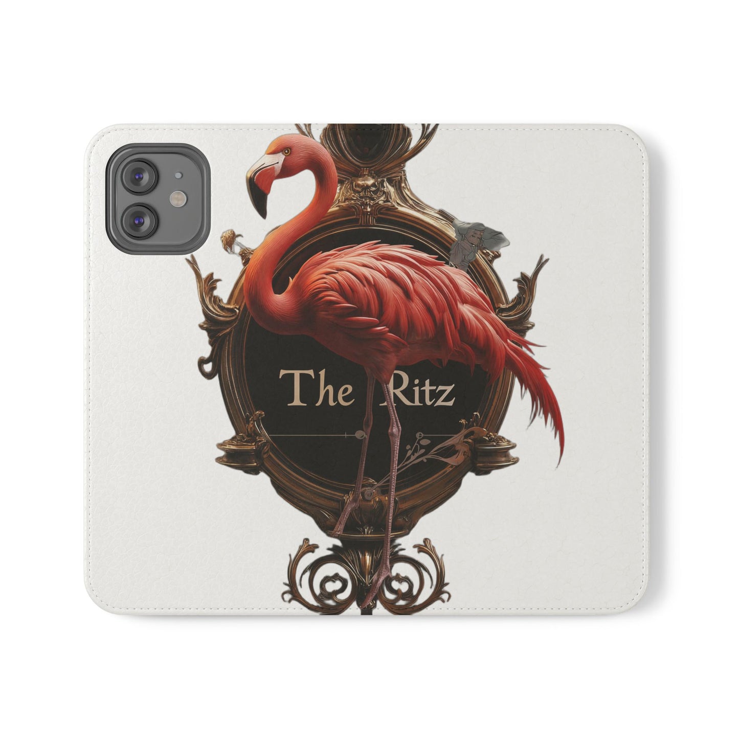 The Ritz Flamingo Flip Cases – Gilded Ornate Frame Art Design
