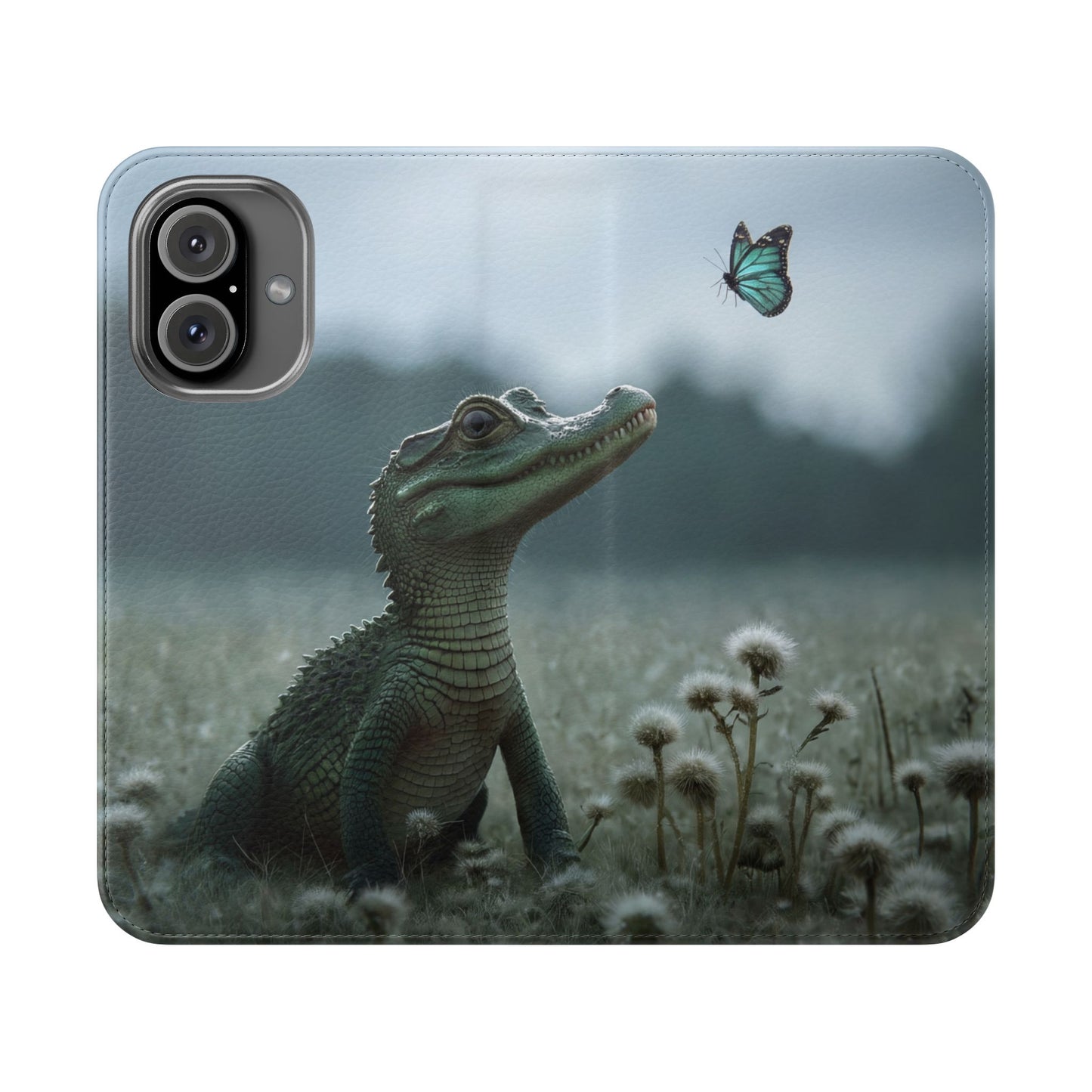 Gentle Croc & Butterfly Flip Cases – Tender Meadow Guardian Scene