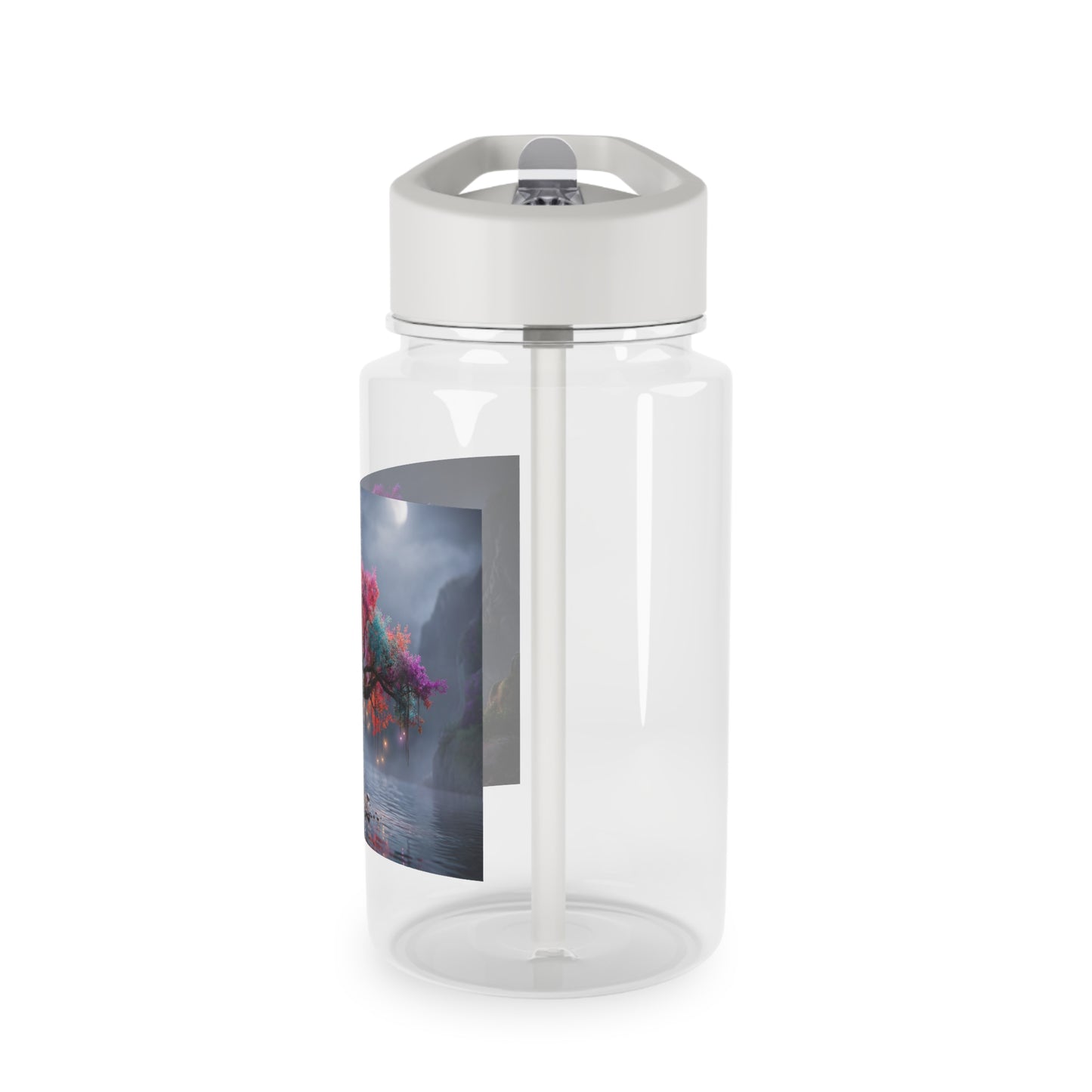 Prism-Leaf Titan Tritan Water Bottle – Radiant Canopy Nightlight