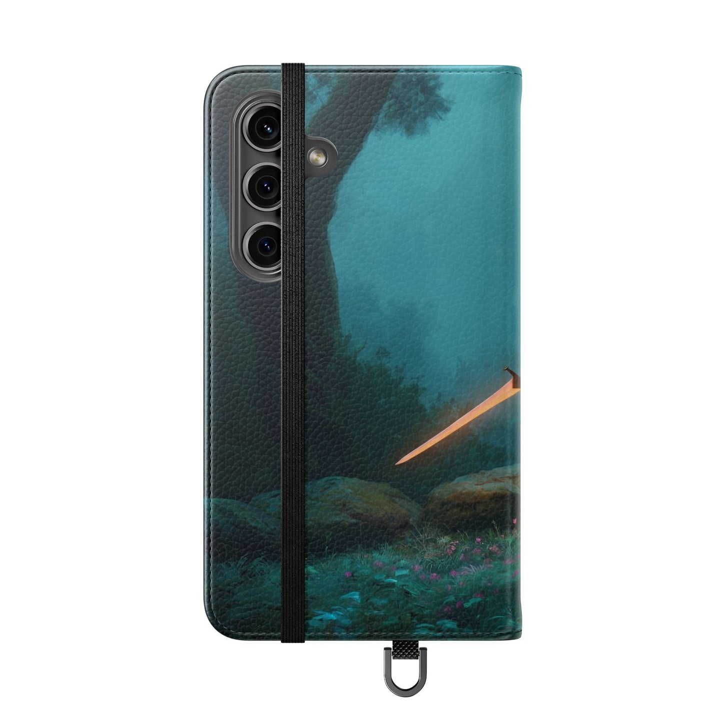 Forest Guardian Flip Cases – Elven Sentinel with Glowing Blade