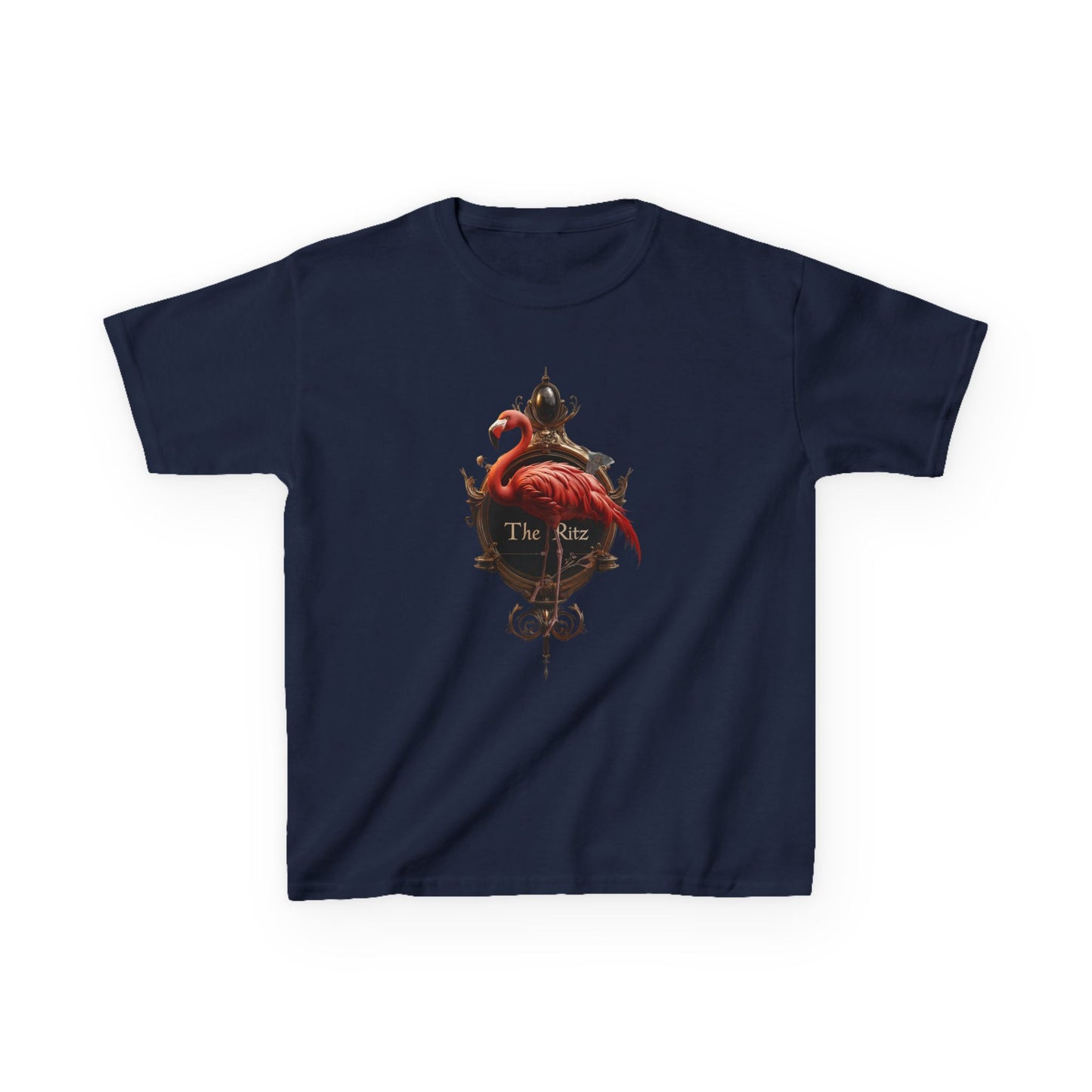 Ritz Flamingo Kids Heavy Cotton™ Tee – Gilded Swan Signet