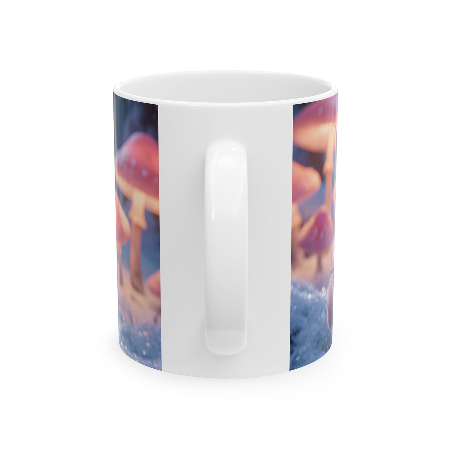 Pink Unicorn Rider Ceramic Mug – Frostlit Forest Fantasy